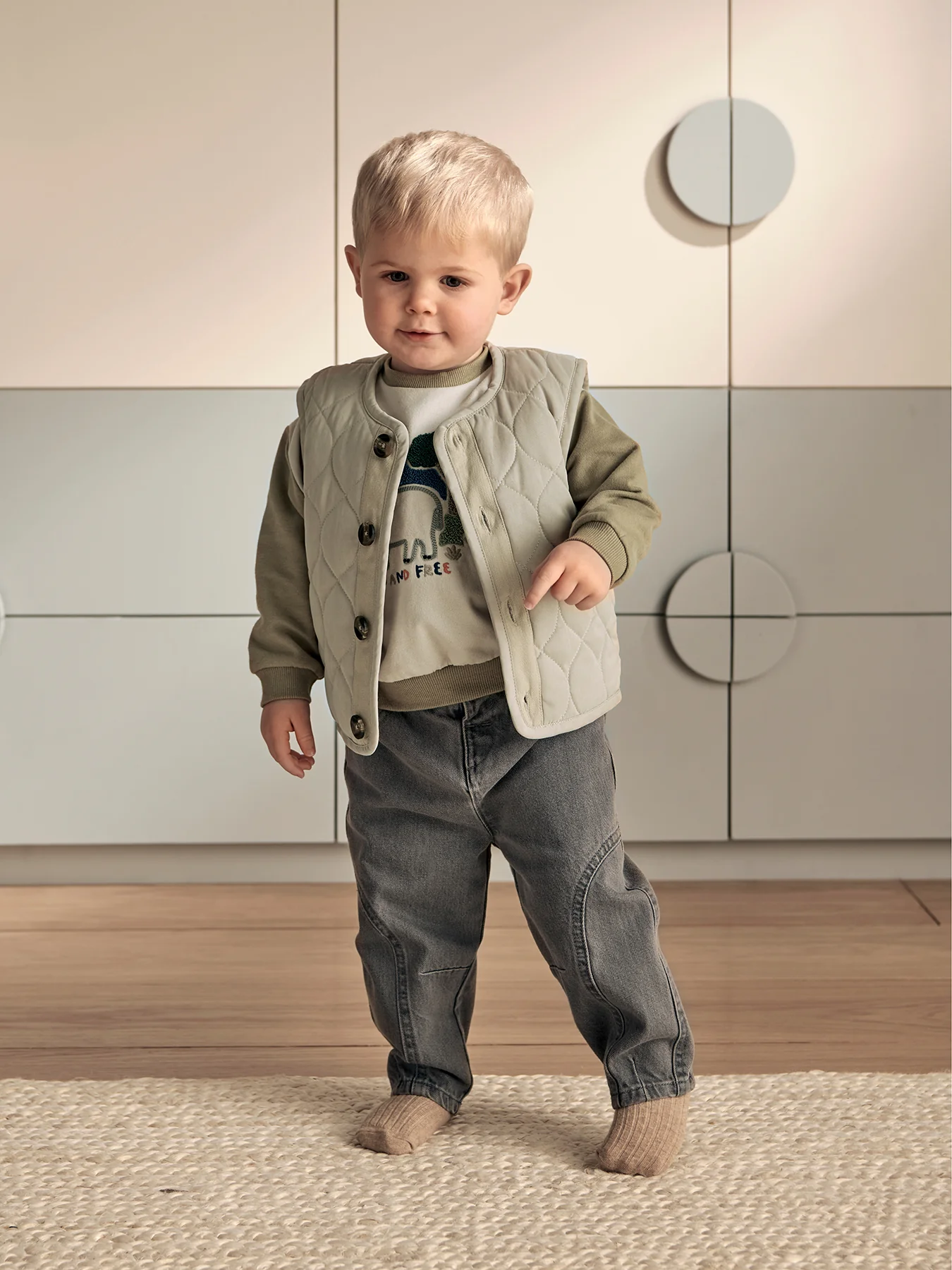 Baby Boucle Sweatshirt Beige - Image 3