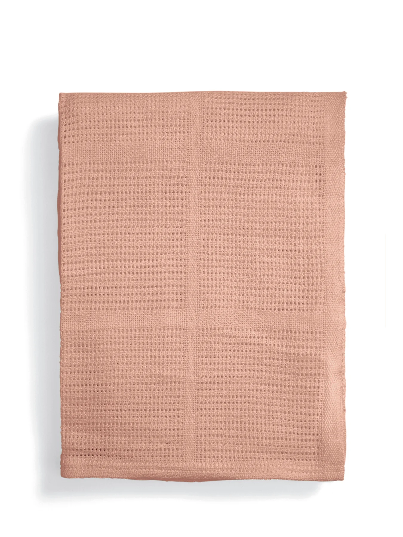 Cellular Cot Bed Blanket Pink - Image 5