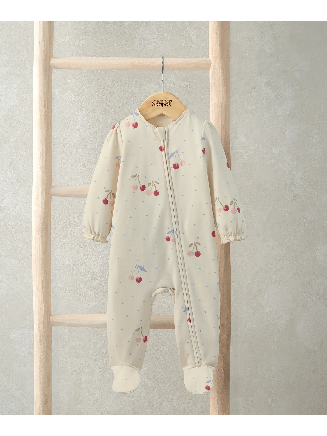 Baby Cherry Print All-In-One Pink - Image 2