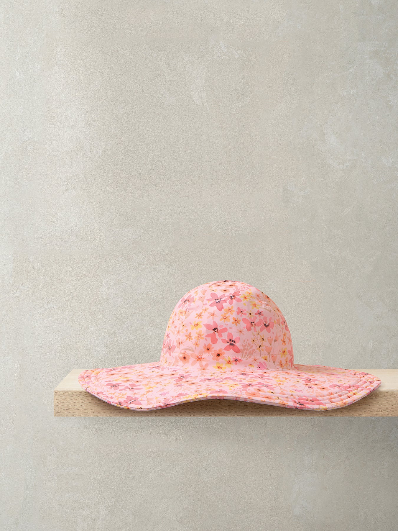 Baby Floral Floppy Sun Hat Pink - Image 2