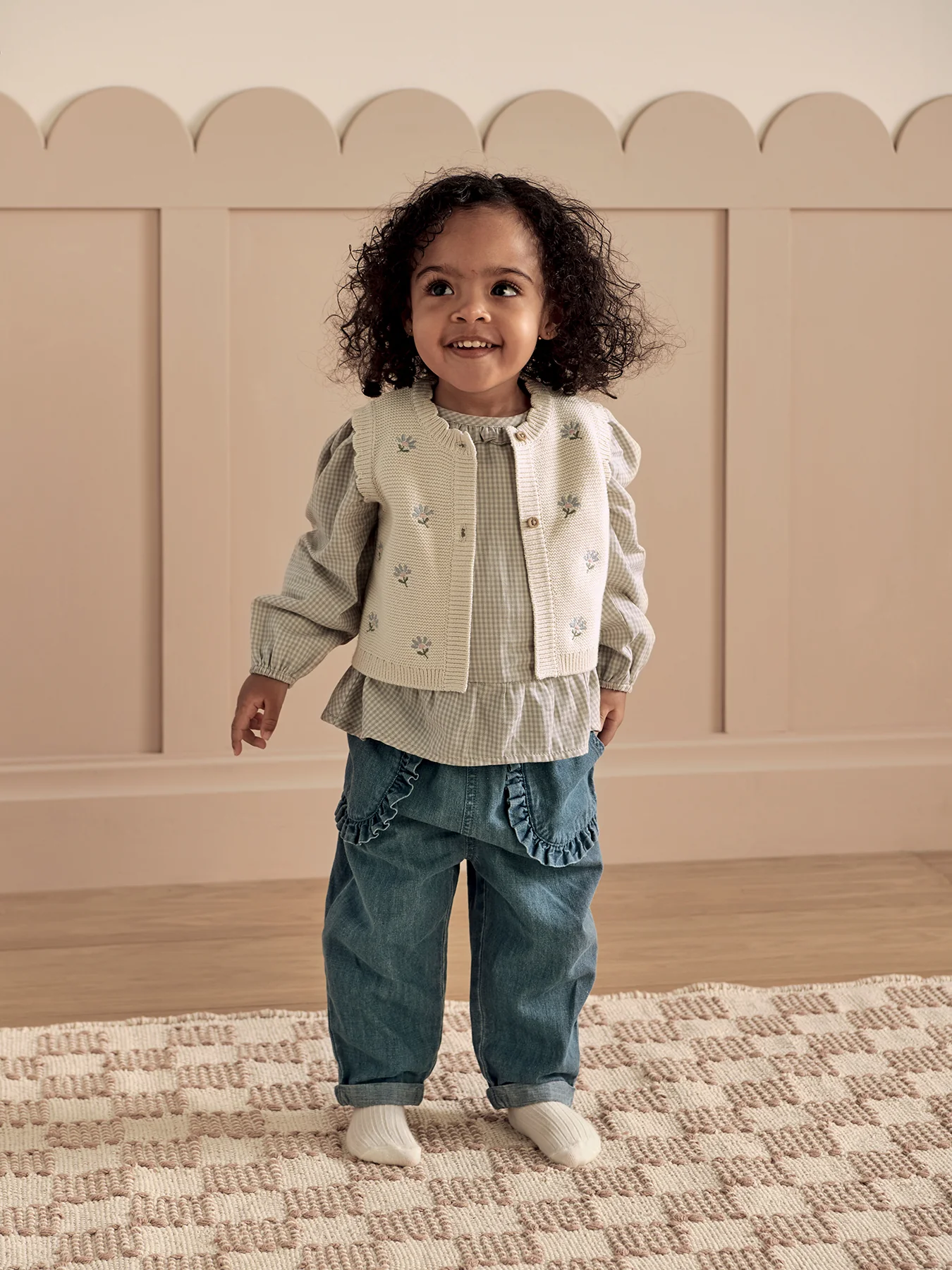 Baby Frill Detail Jeans Blue - Image 3