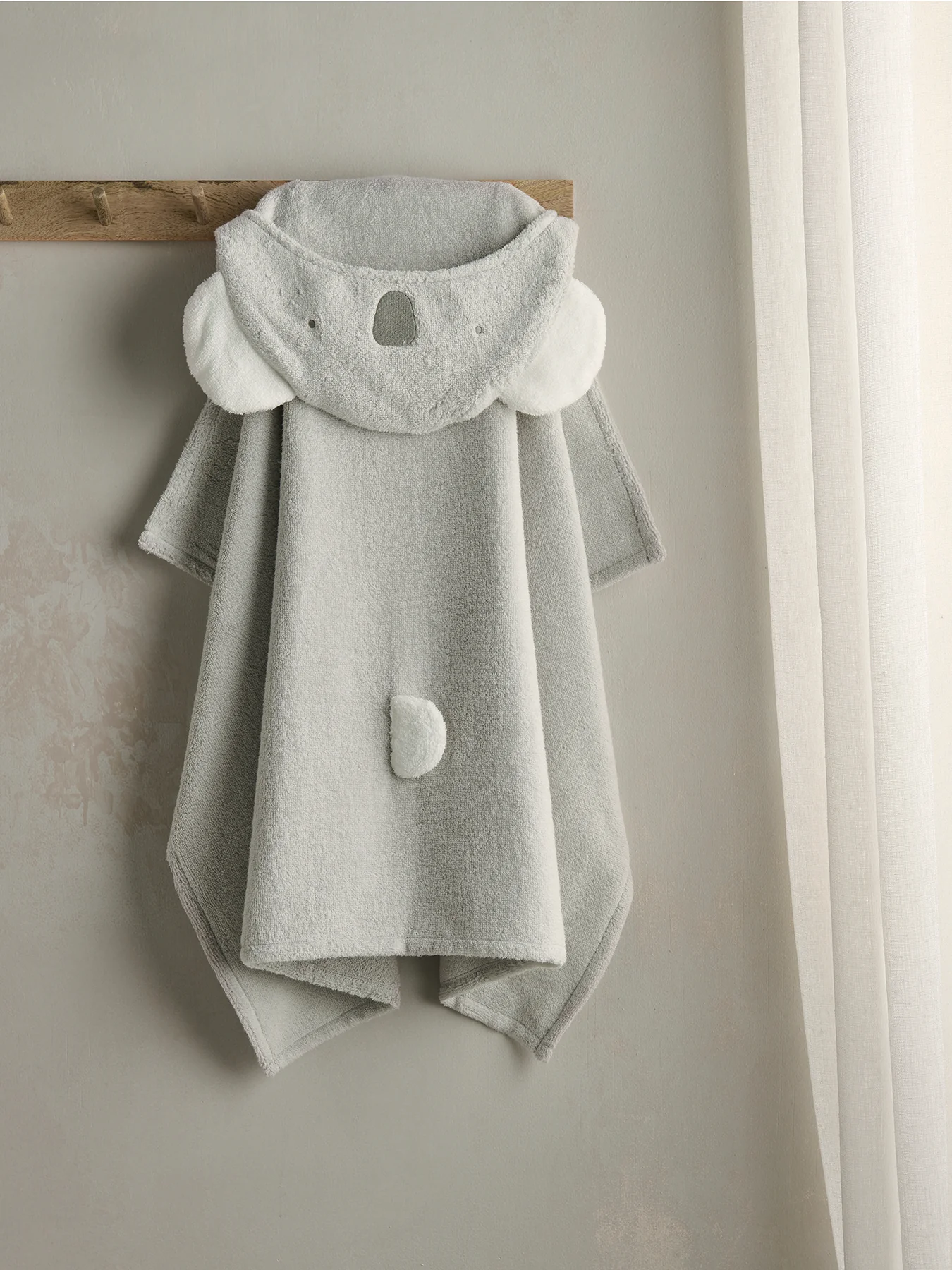 Koala Hooded Towel Neutral - Image 2