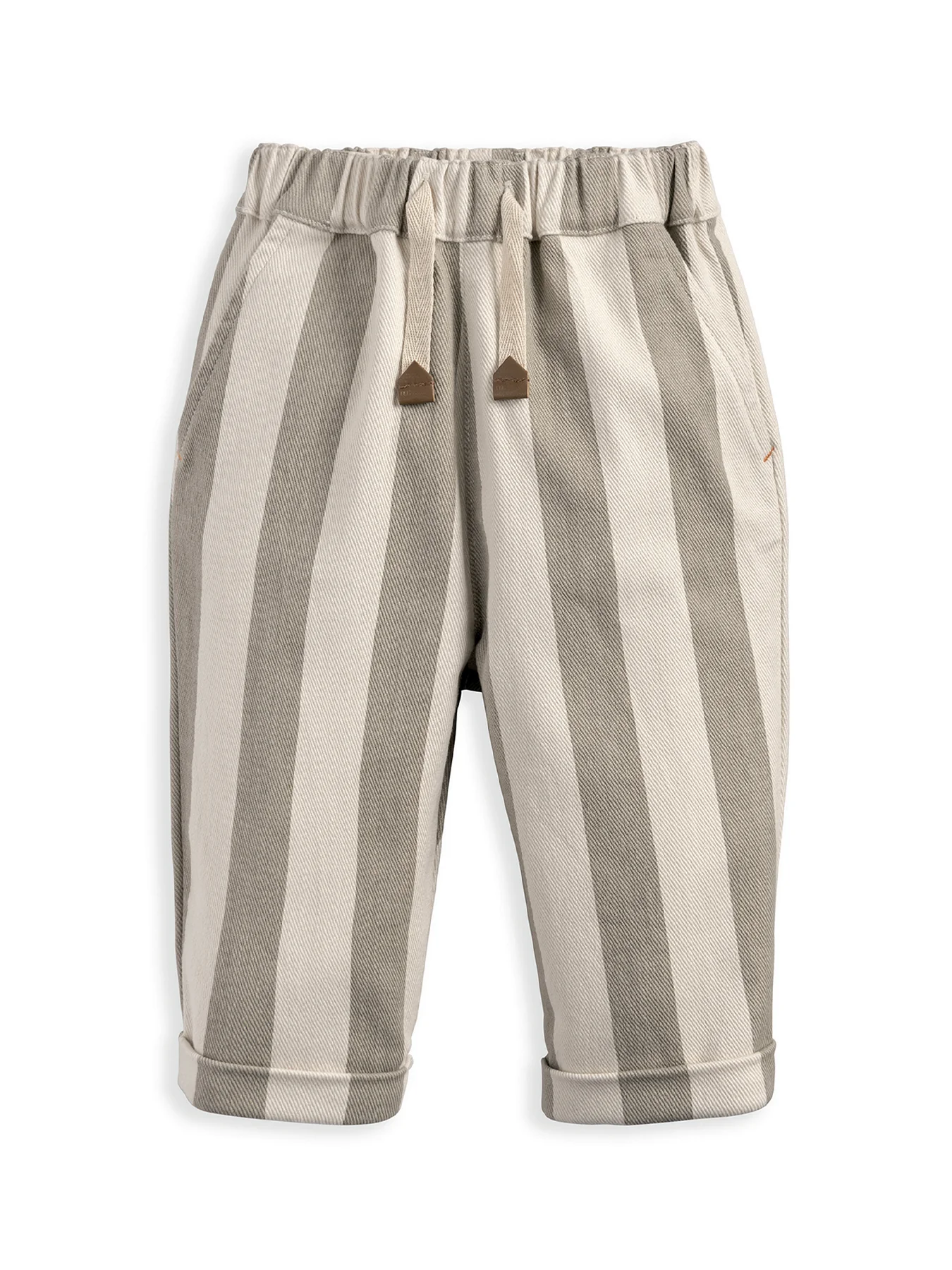 Baby Stripe Twill Trousers Green