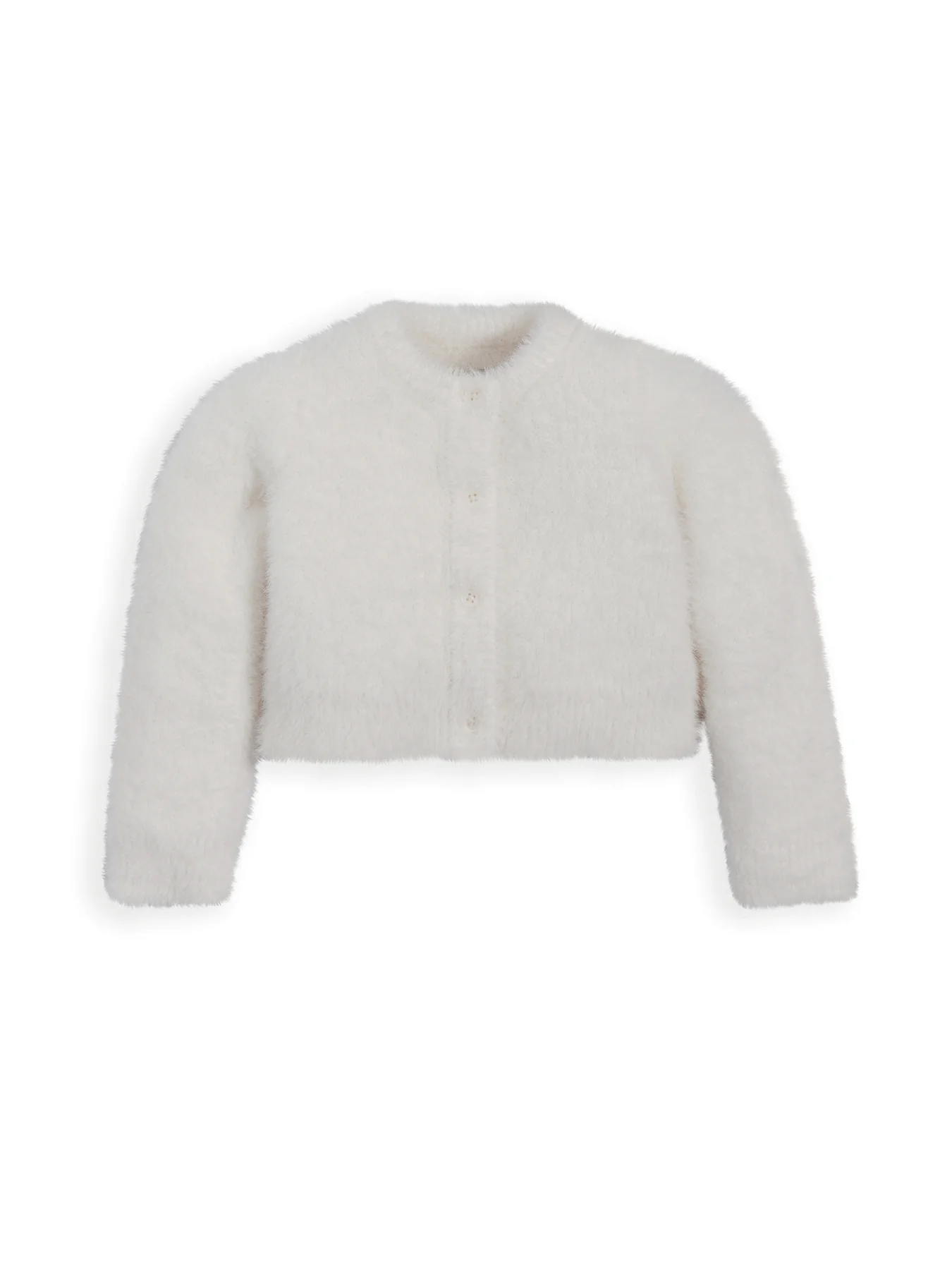Baby Fluffy Cardigan Cream