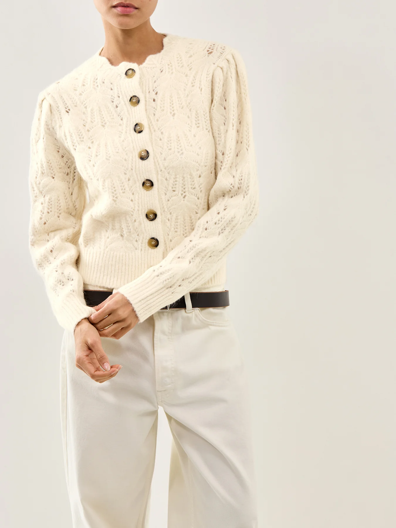 Maxine Cardigan Ecru - Image 4