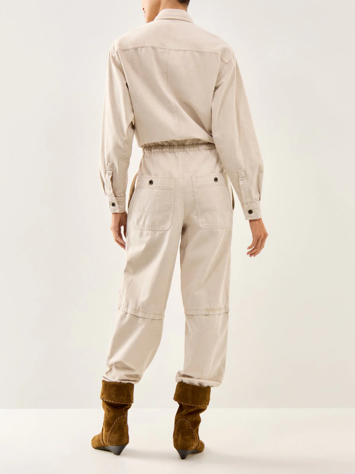 Nadia Boiler Suit Ecru - Image 5