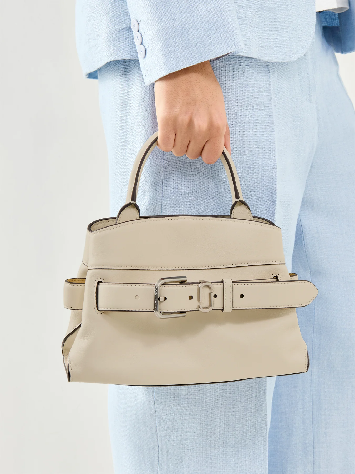 Dakota Small Satchel Bag Cream - Image 2