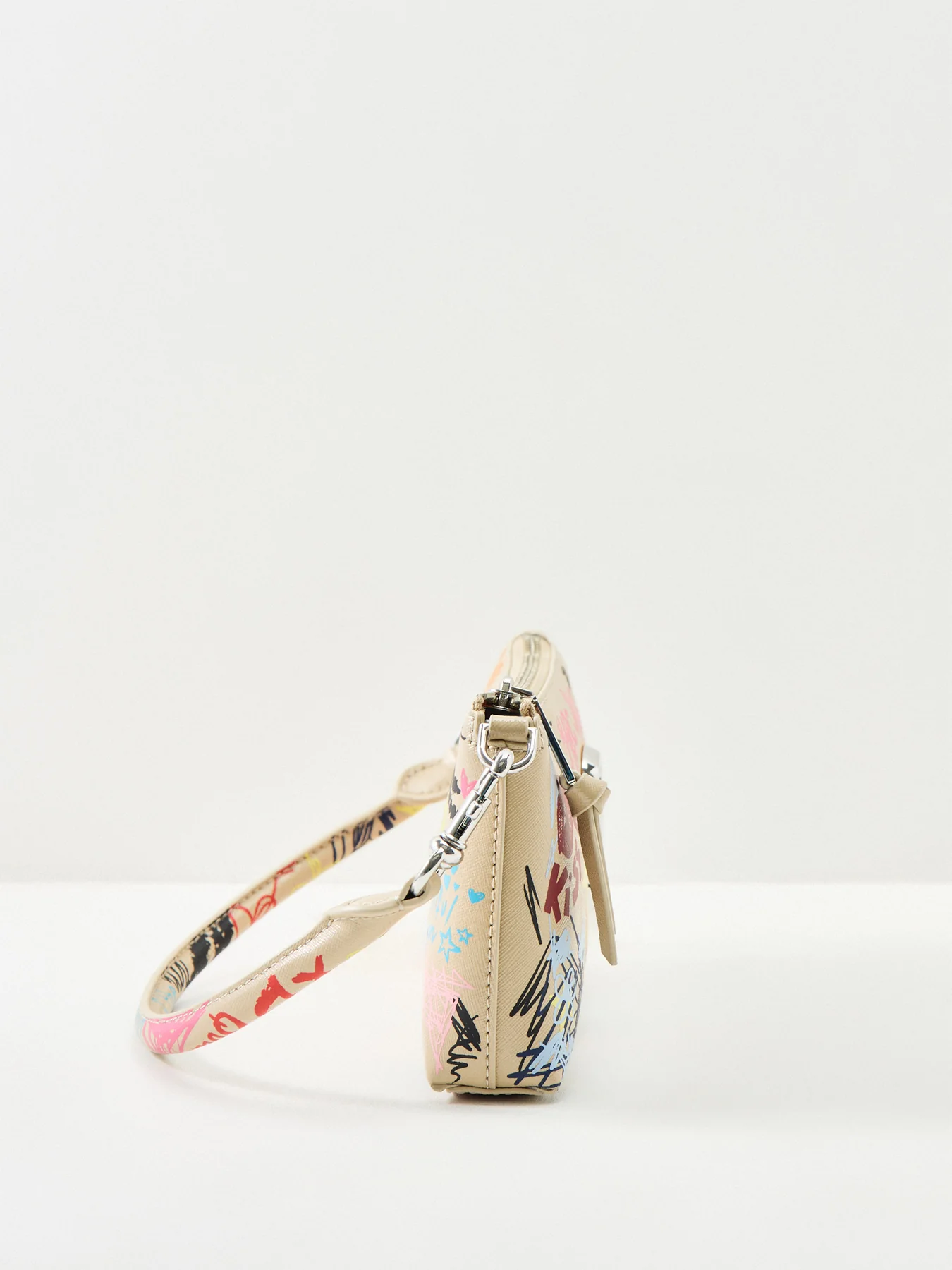 Pochette Leather Shoulder Bag Multi - Image 4