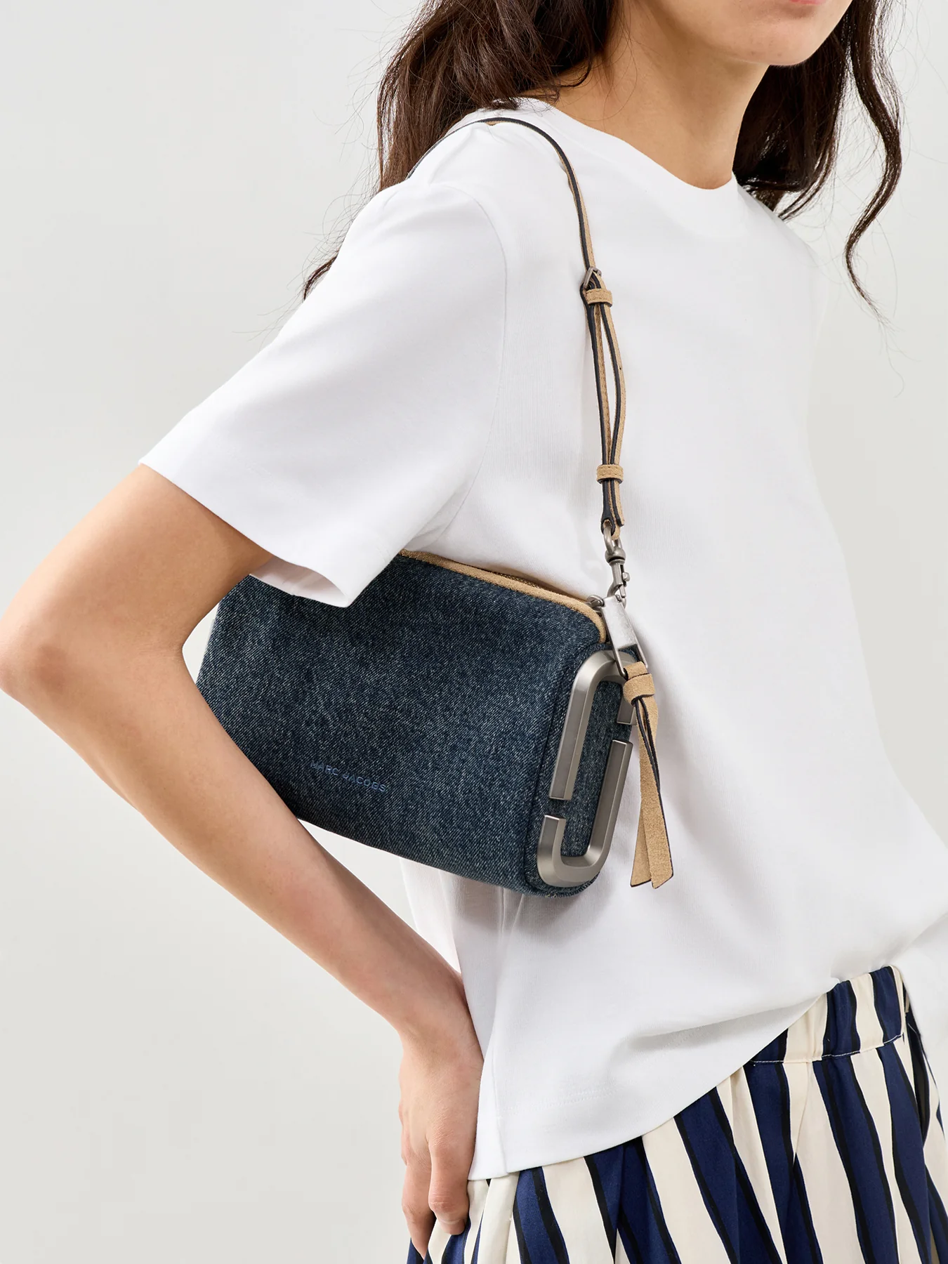 Snapshot Denim Shoulder Bag Blue - Image 2