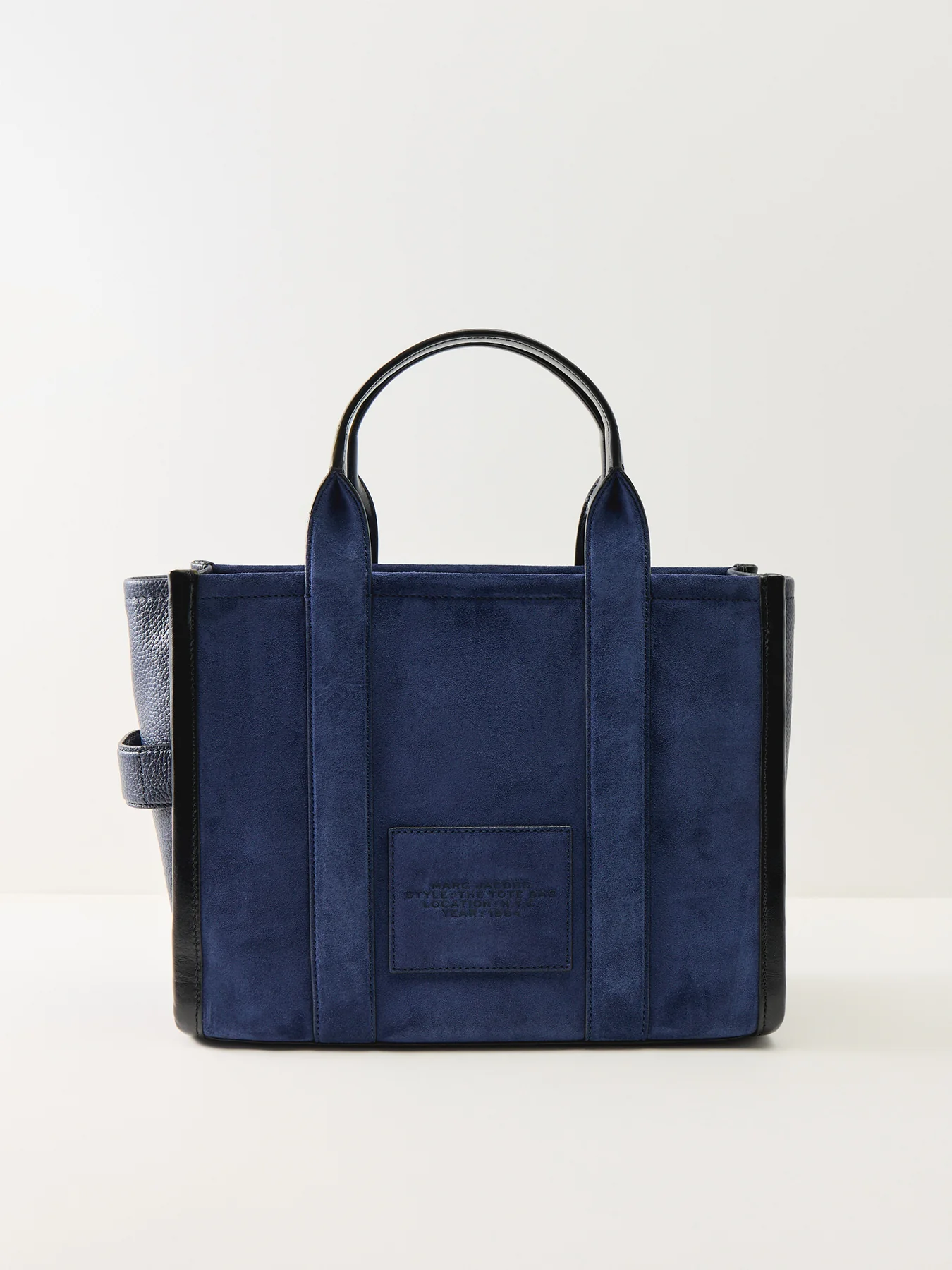 Suede Tote Bag Blue - Image 3
