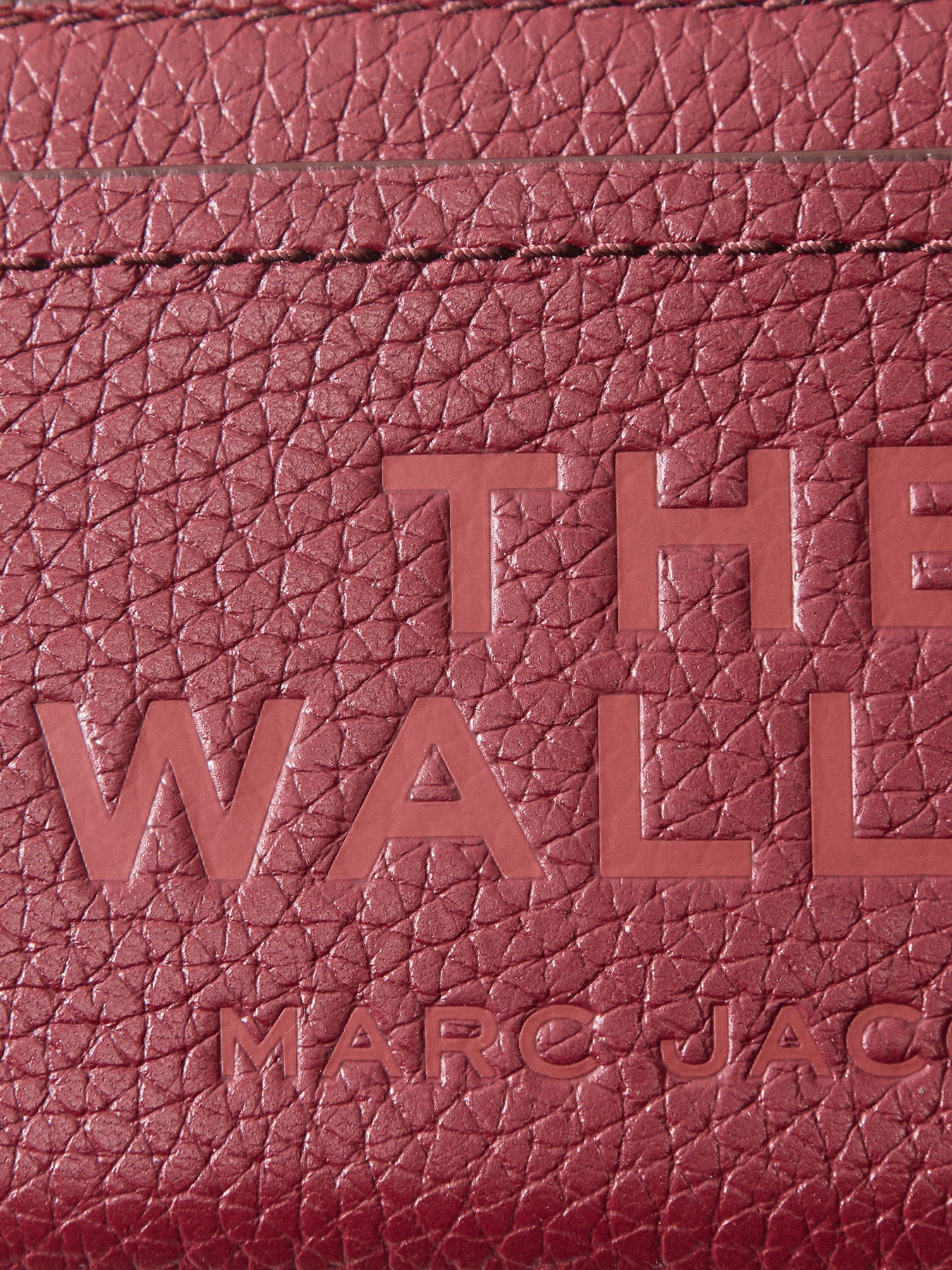 Zip Wallet Leather Cherry - Image 3