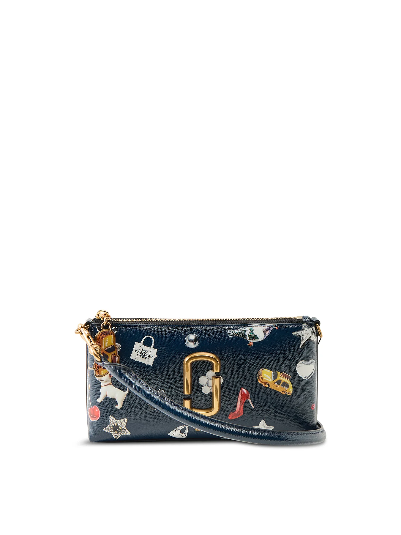 Printed Pochette Bag Blue