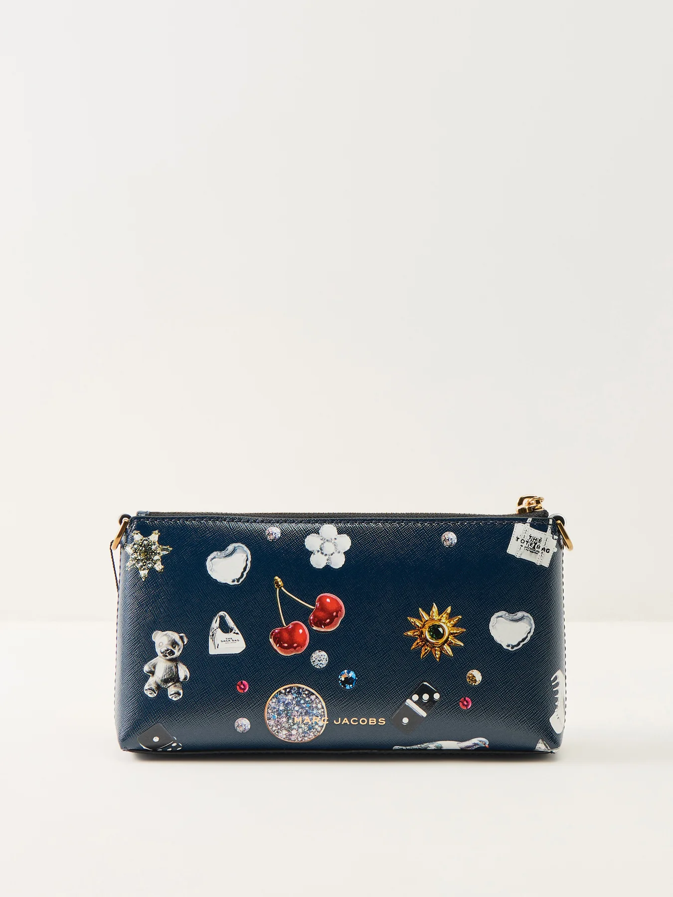 Printed Pochette Bag Blue - Image 3