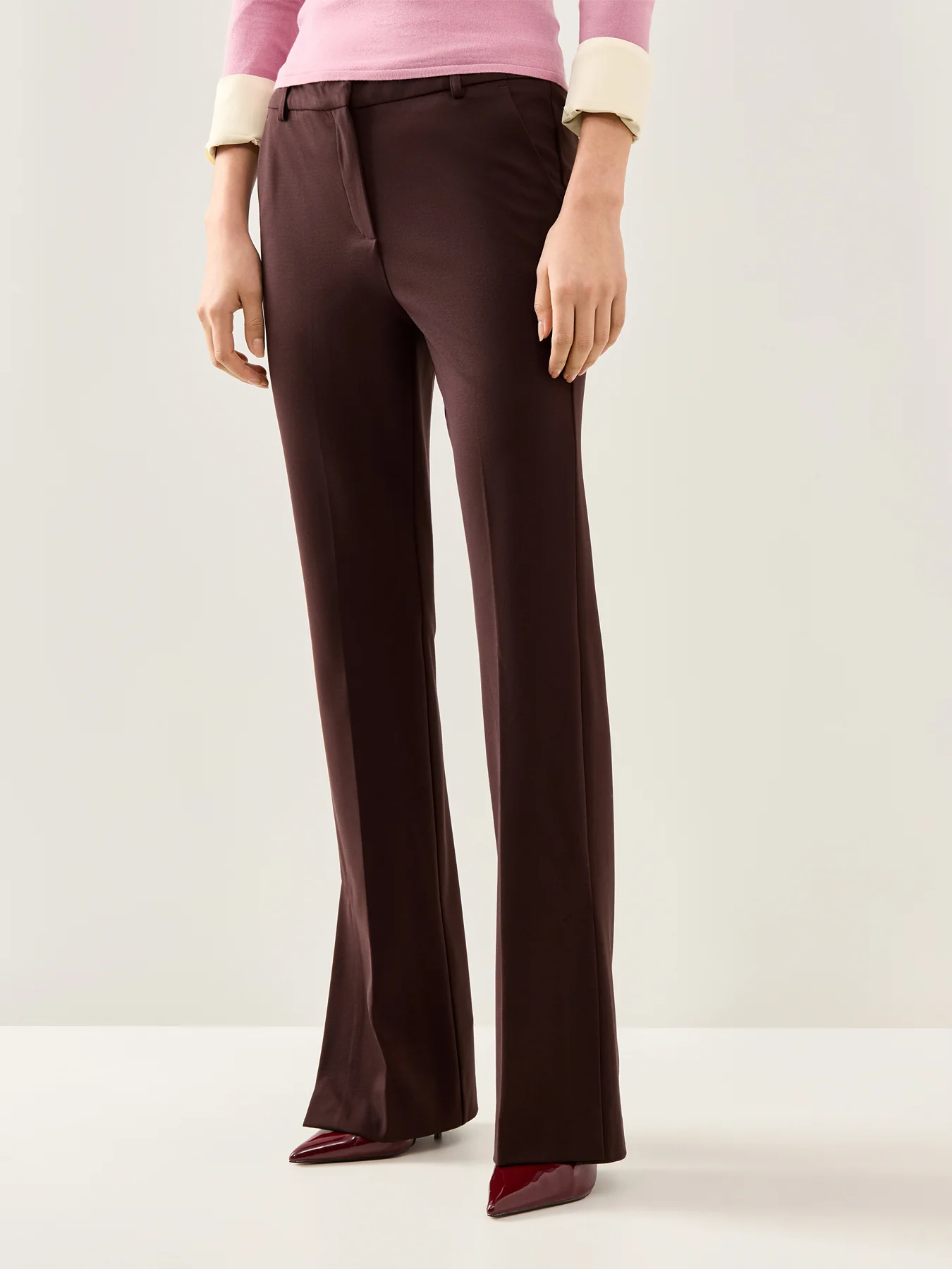Artur Straight Leg Smart Casual Brown Trouser - Image 4