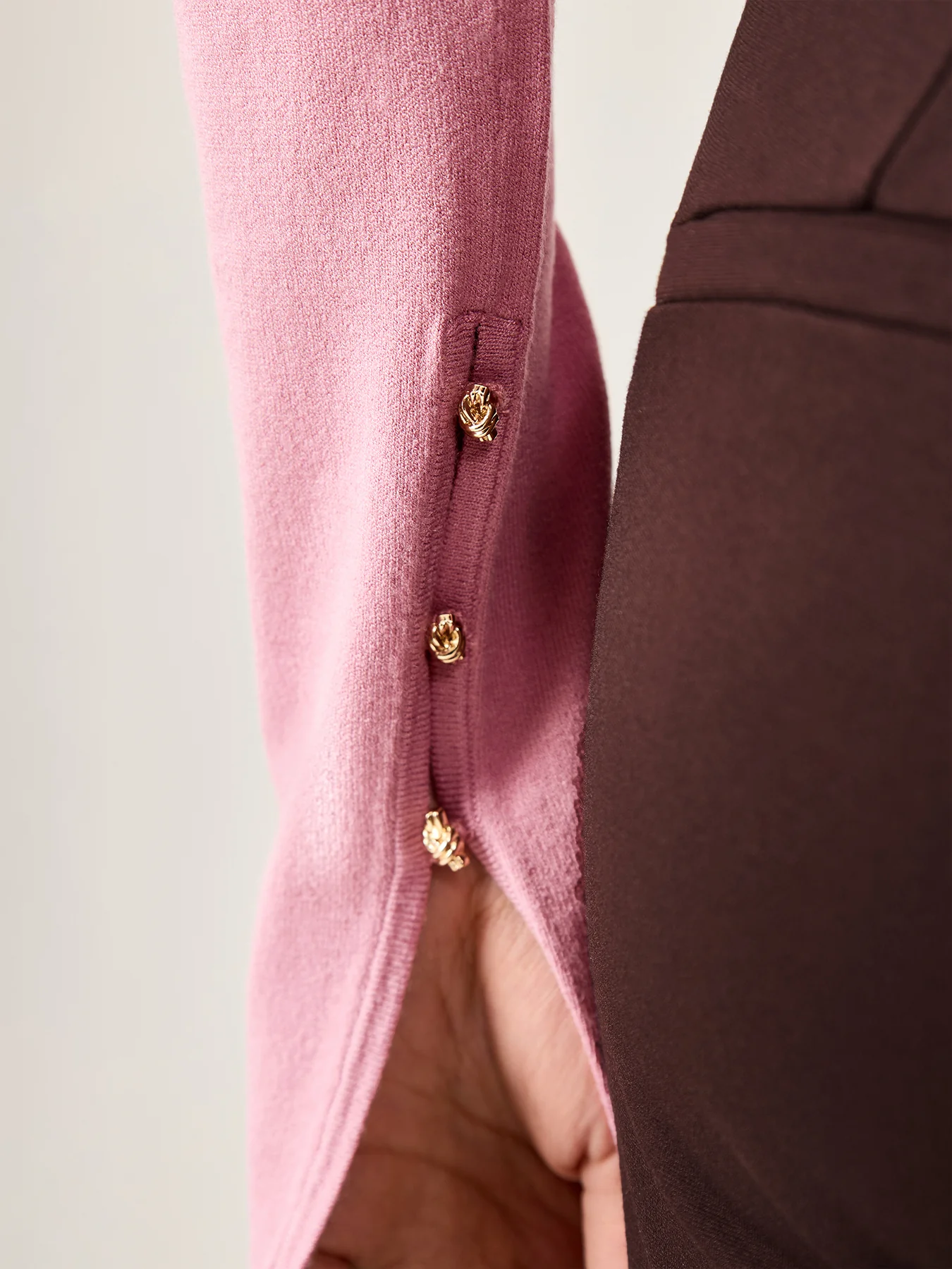 Printed Puff Sleeve Button Front Blouse Hydrangea - Image 3