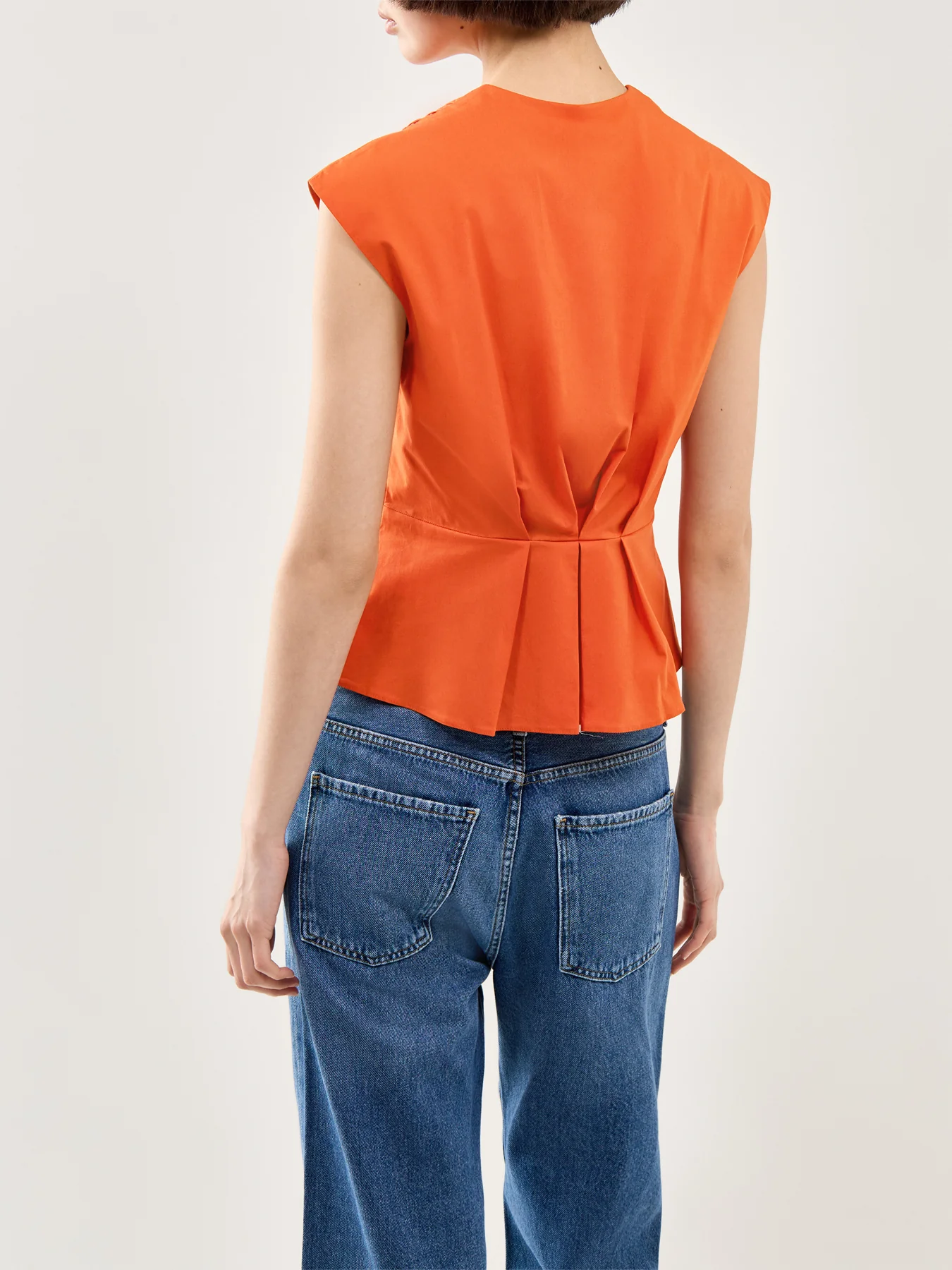 Bazar Waistcoat Top Orange - Image 5