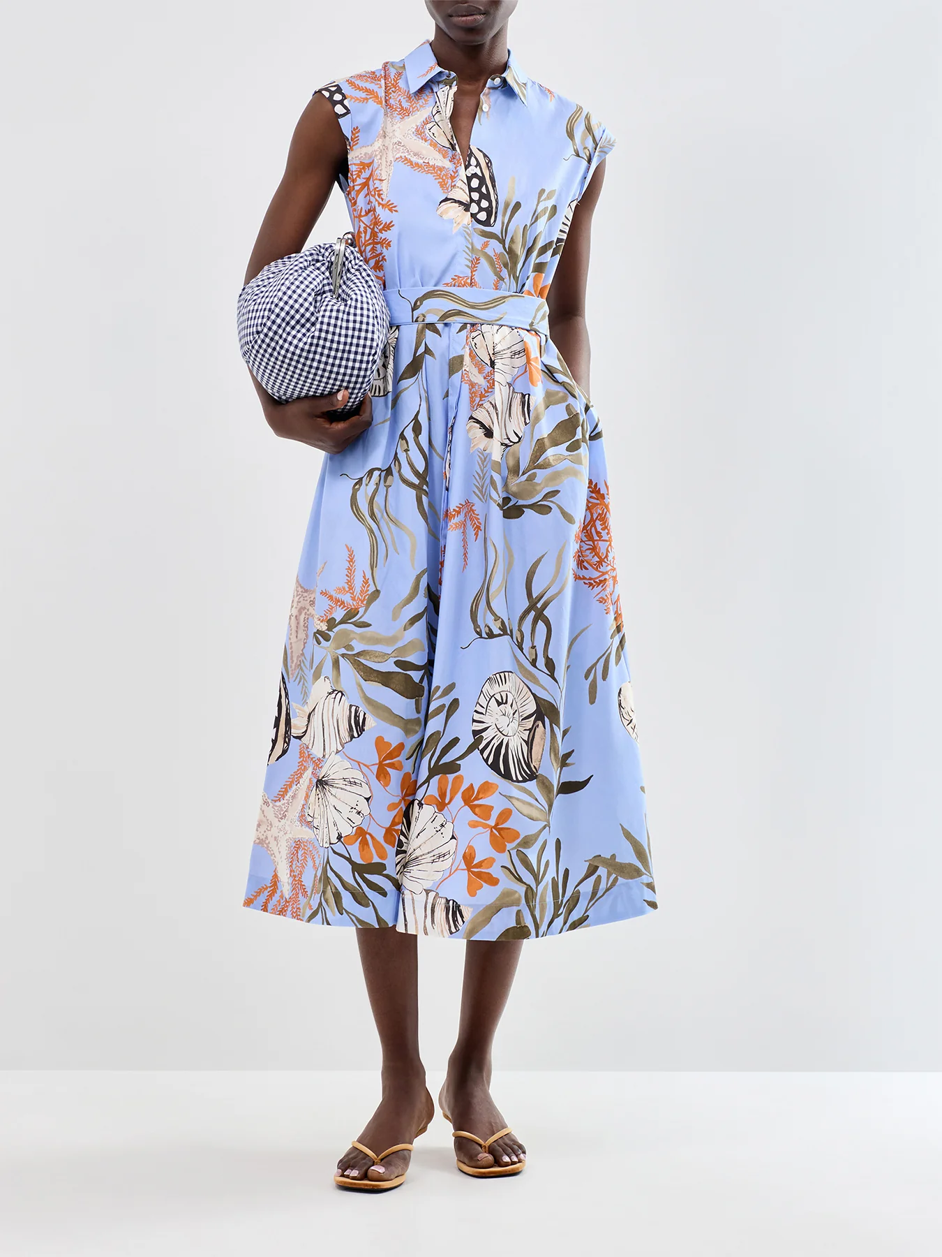 Padana Midi Dress Blue - Image 2
