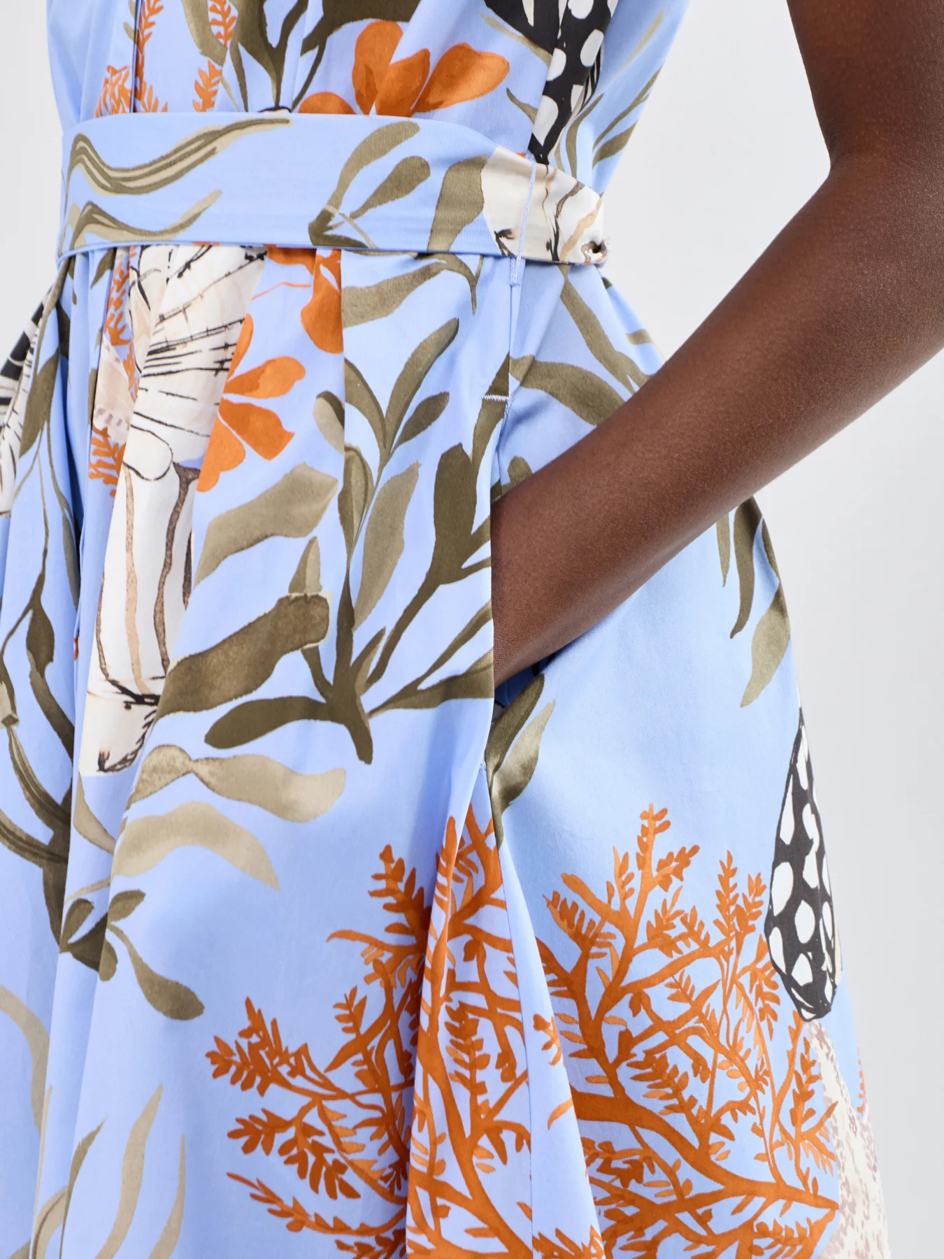 Padana Midi Dress Blue - Image 3