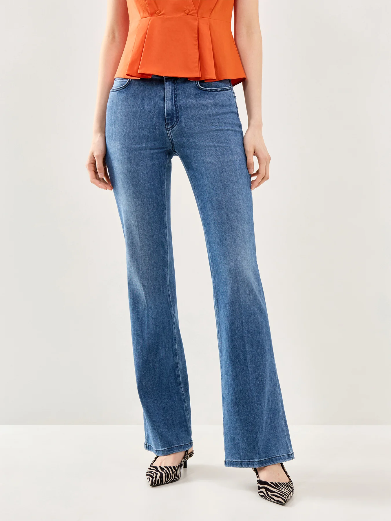 Denim Flared Jeans - Image 4