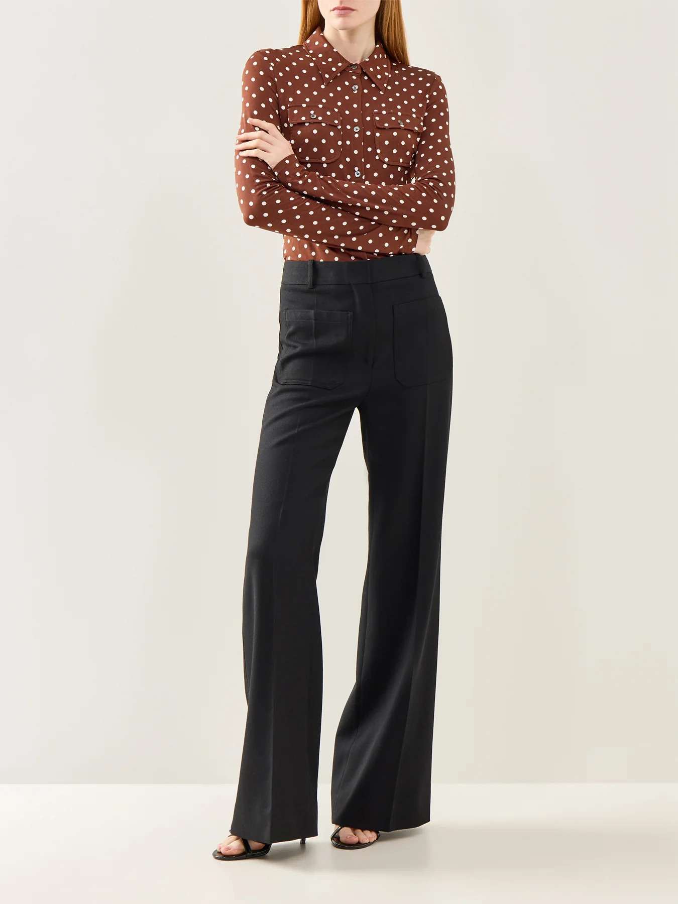 MLS Vinci Button-Neck Sweater Brown - Image 2
