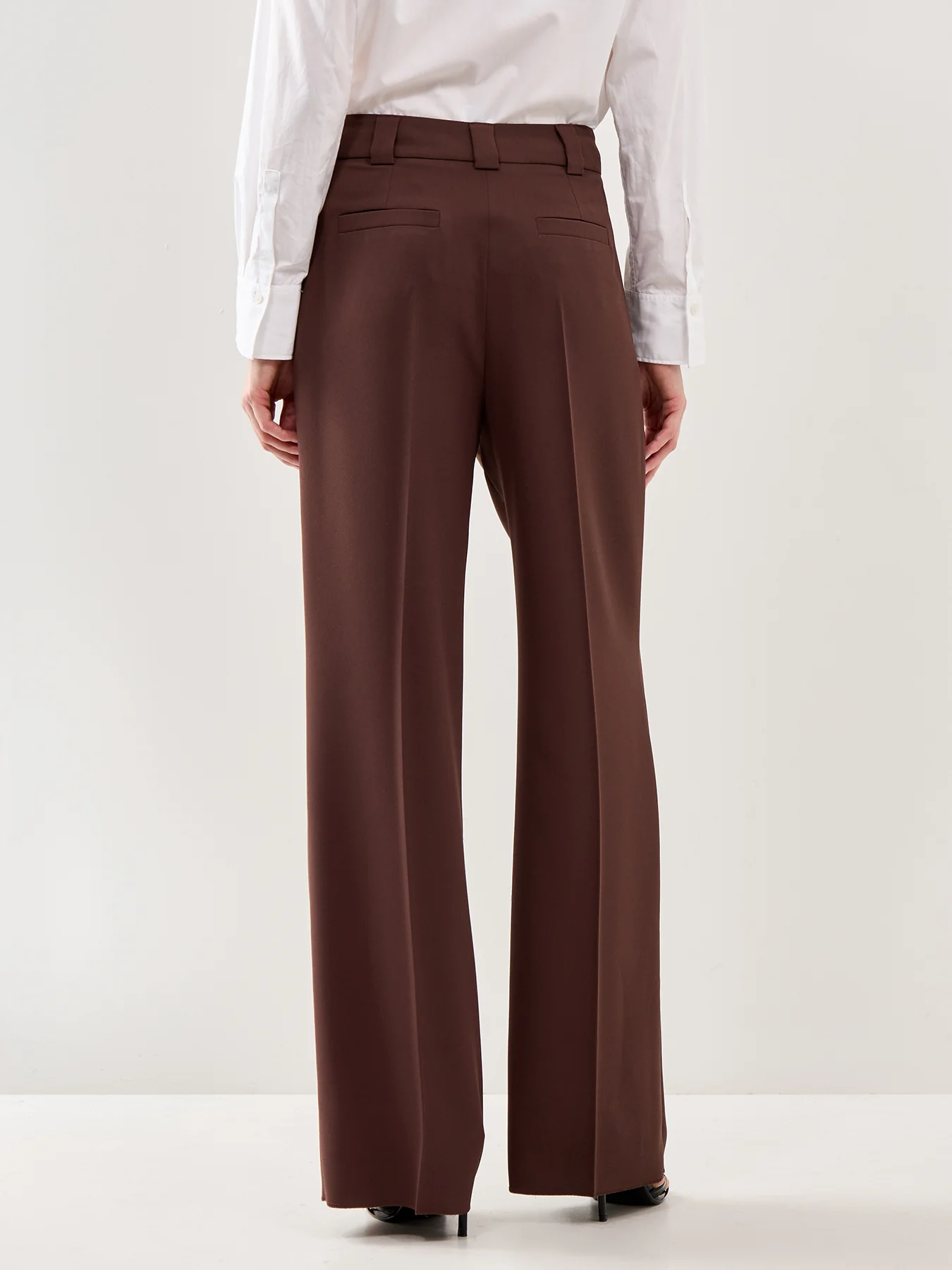 Airone Wide Leg Trousers Brown - Image 5