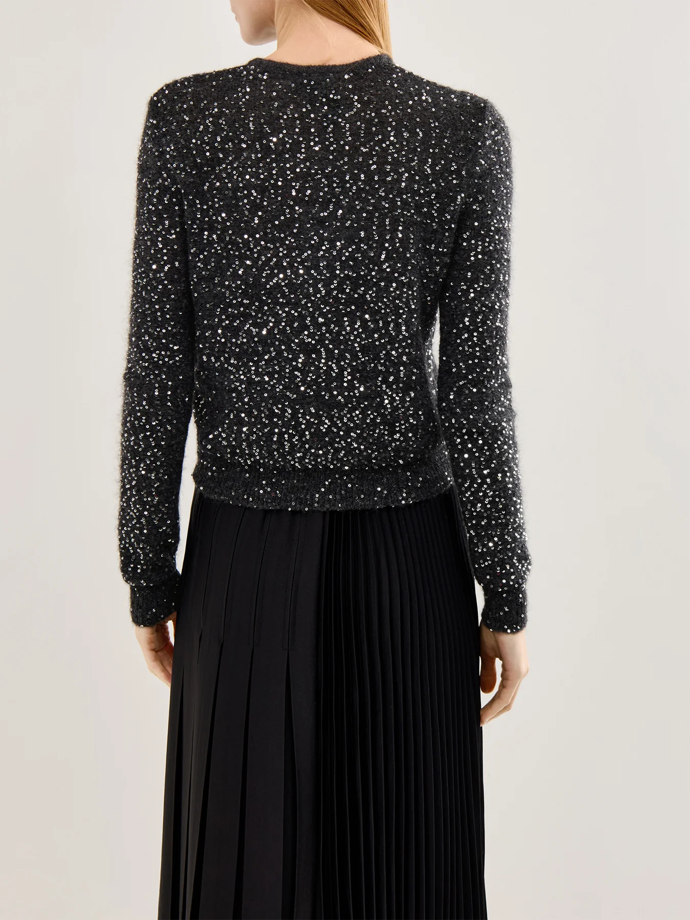 Saba Sequin Cardigan Grey - Image 5