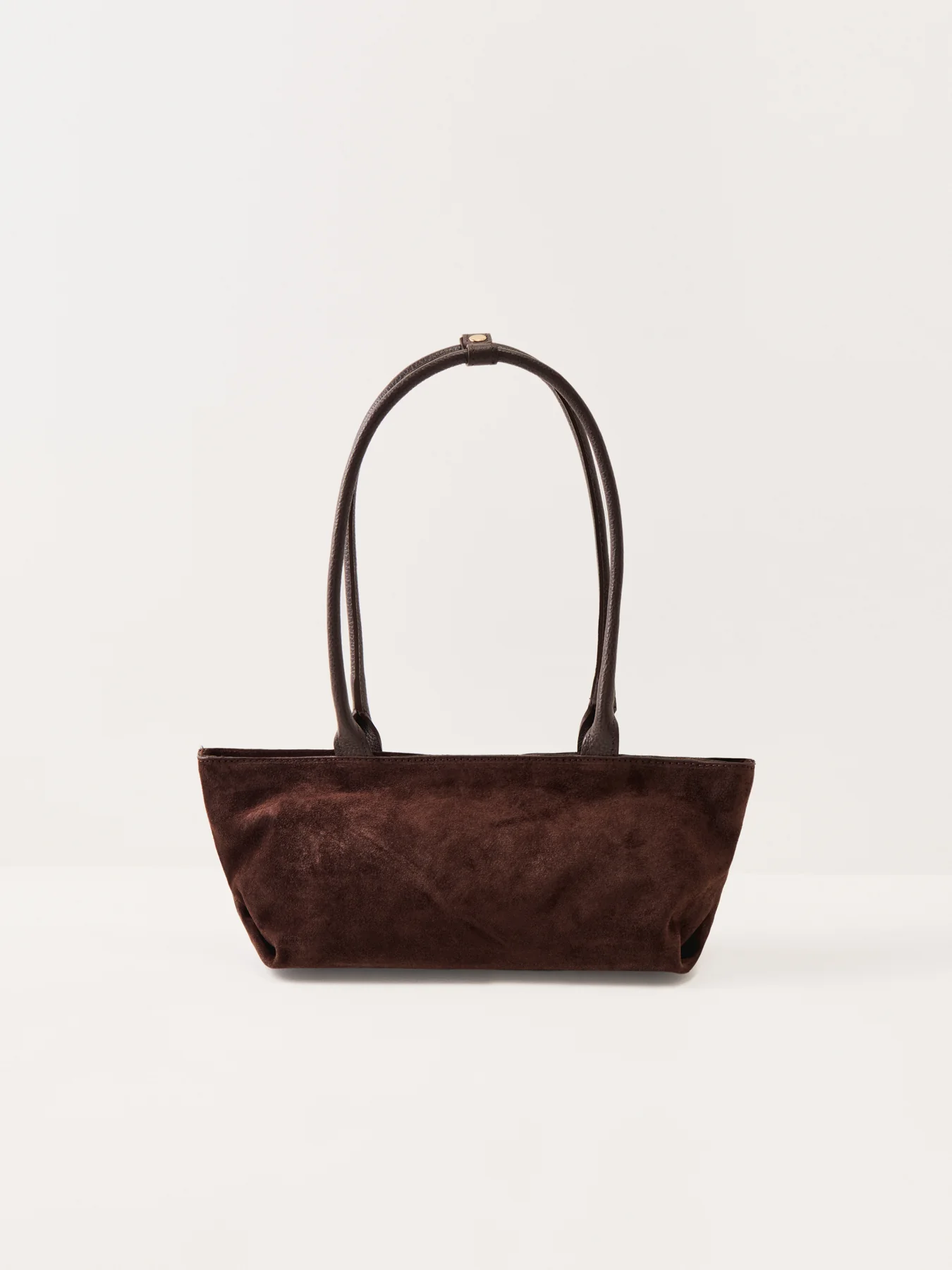 Bacil Long Handle Suede Bag Brown - Image 3