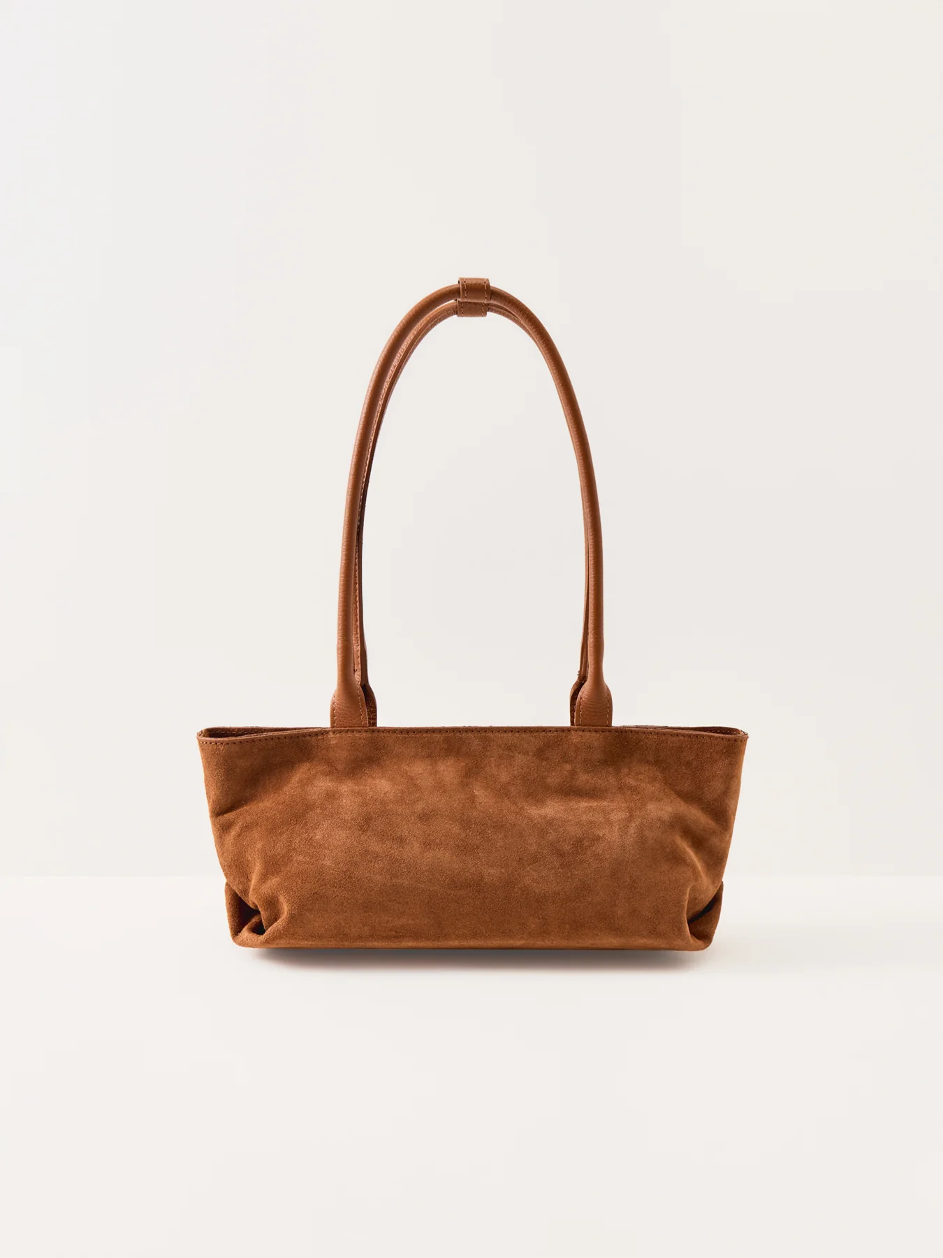Bacil Long Handle Suede Bag Tan - Image 3