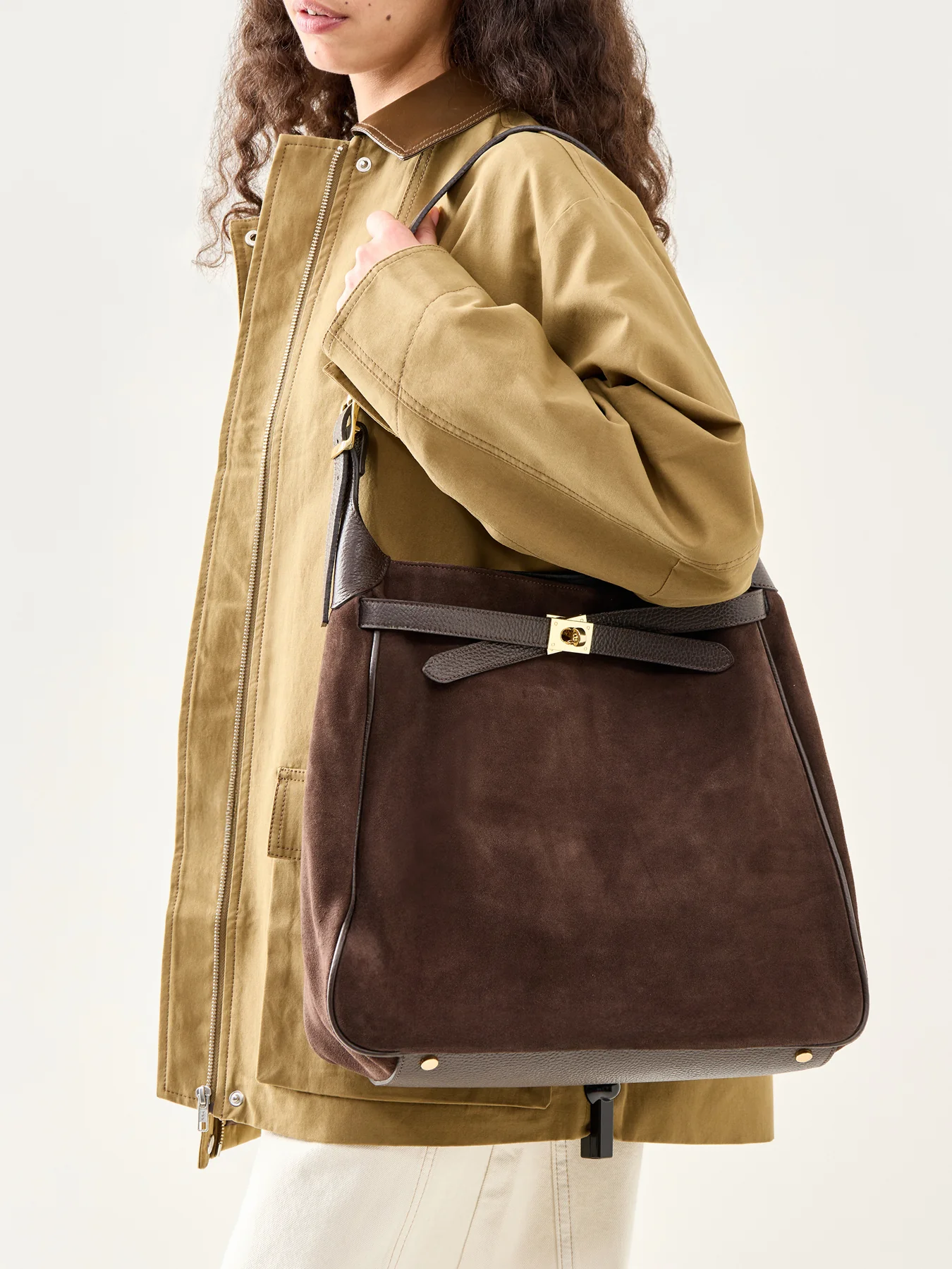 Claude Suede Match Bag Brown - Image 2