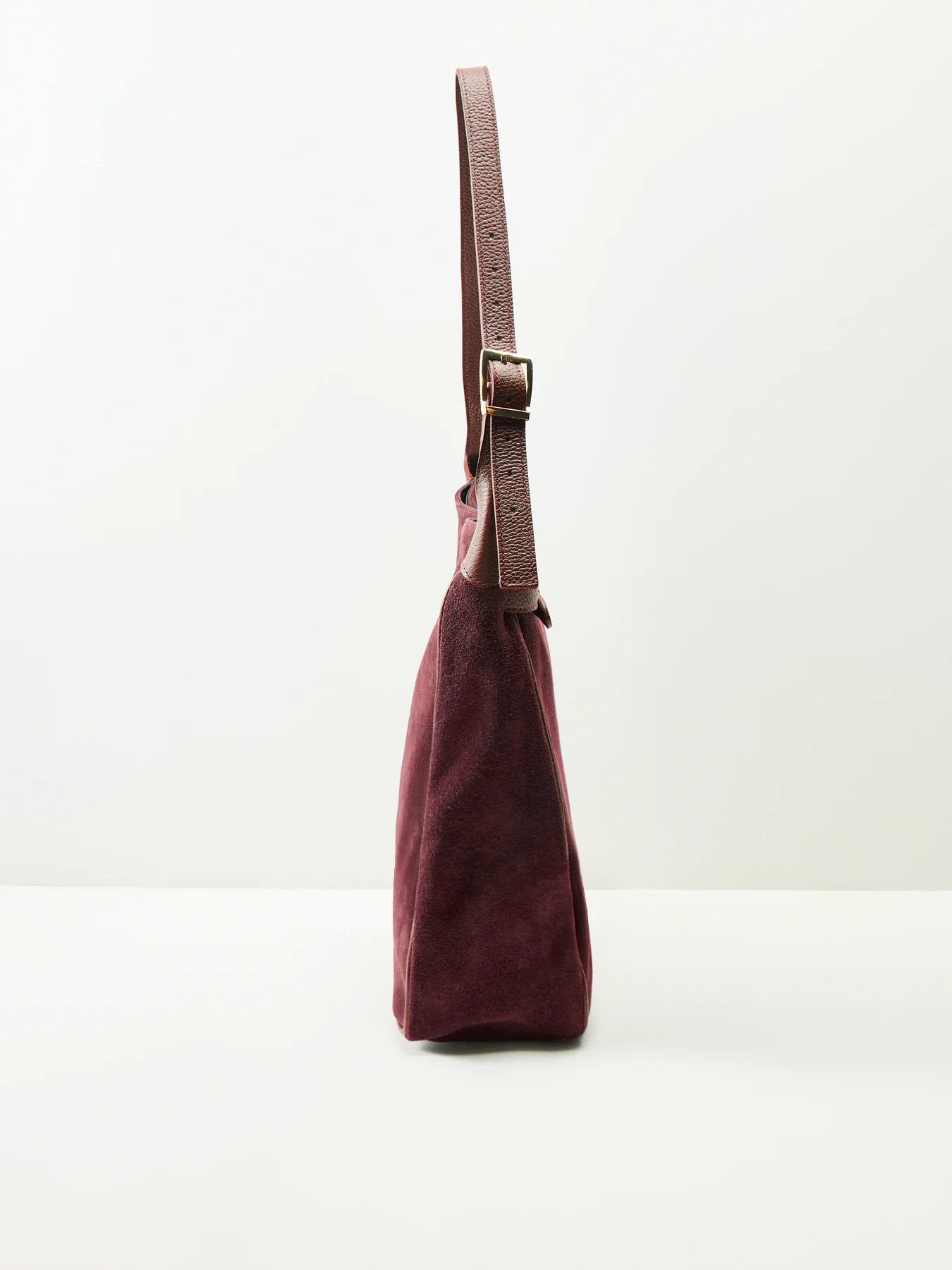 Claude Suede Match Bag Burgundy - Image 4