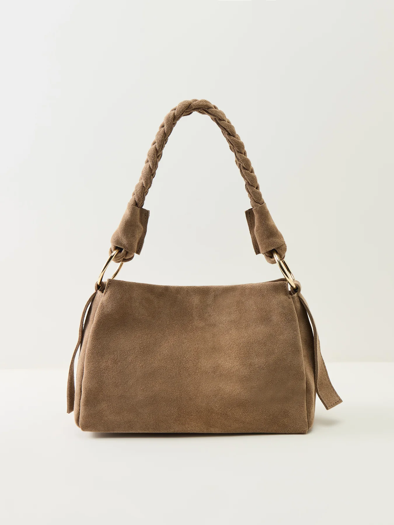 Monnios Suede Bag Beige - Image 3