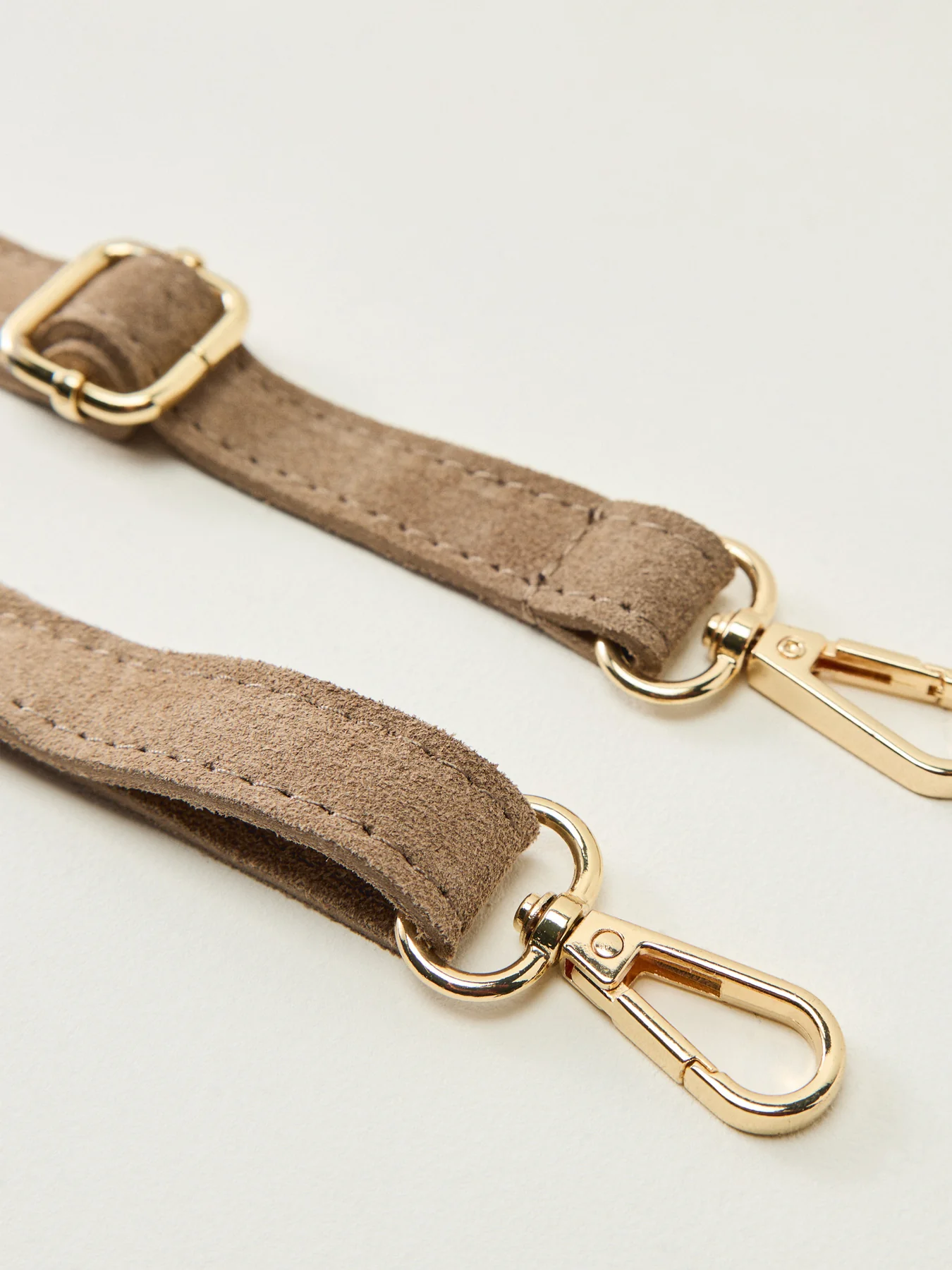 Monnios Suede Bag Beige - Image 5