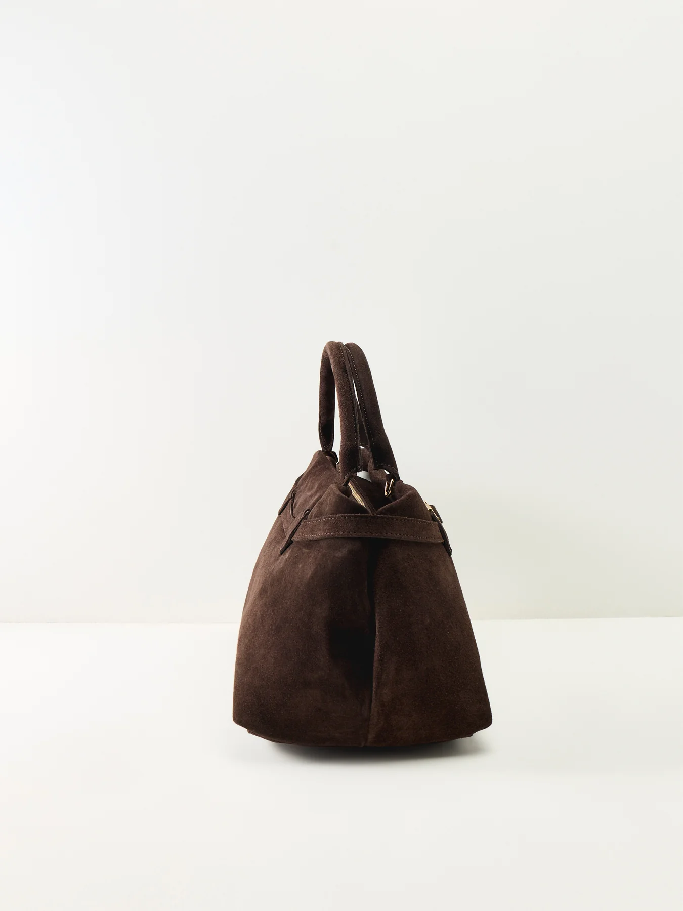 Pacino Belt Suede Bag Brown - Image 4