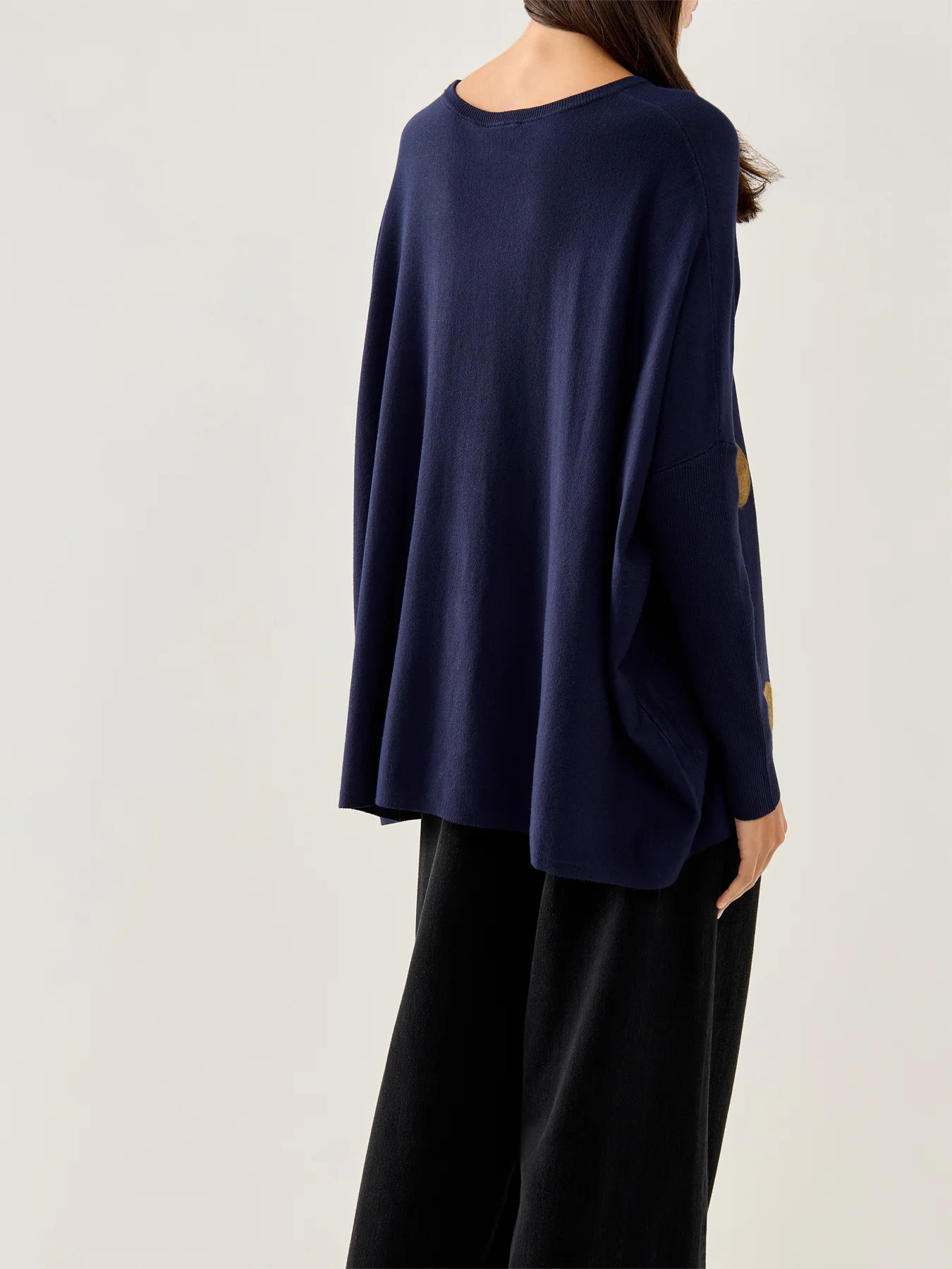 Fanasi Dot Knit Top Navy - Image 5