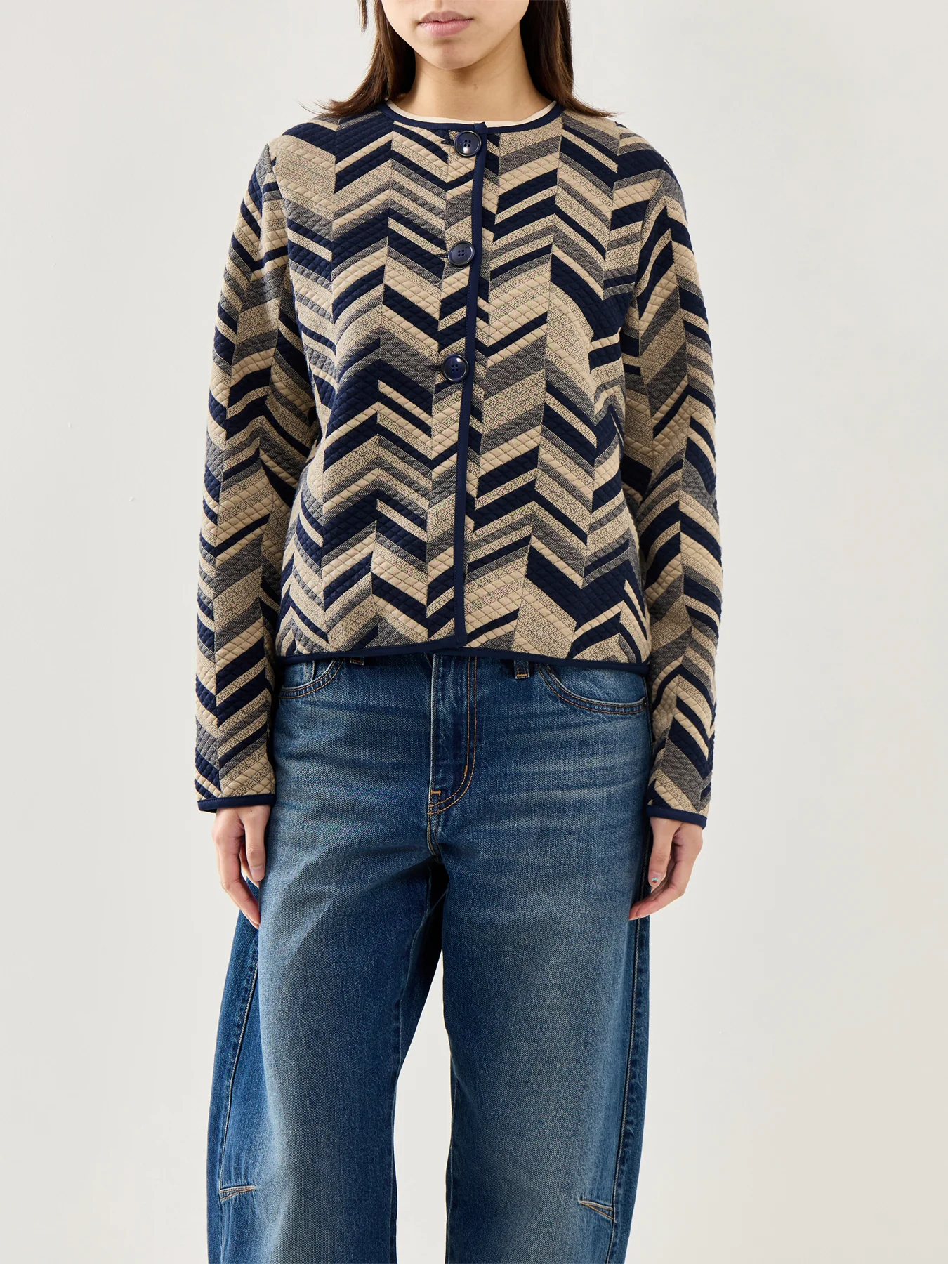 MaJuanta Jacquard Long Sleeve Jacket - Image 4