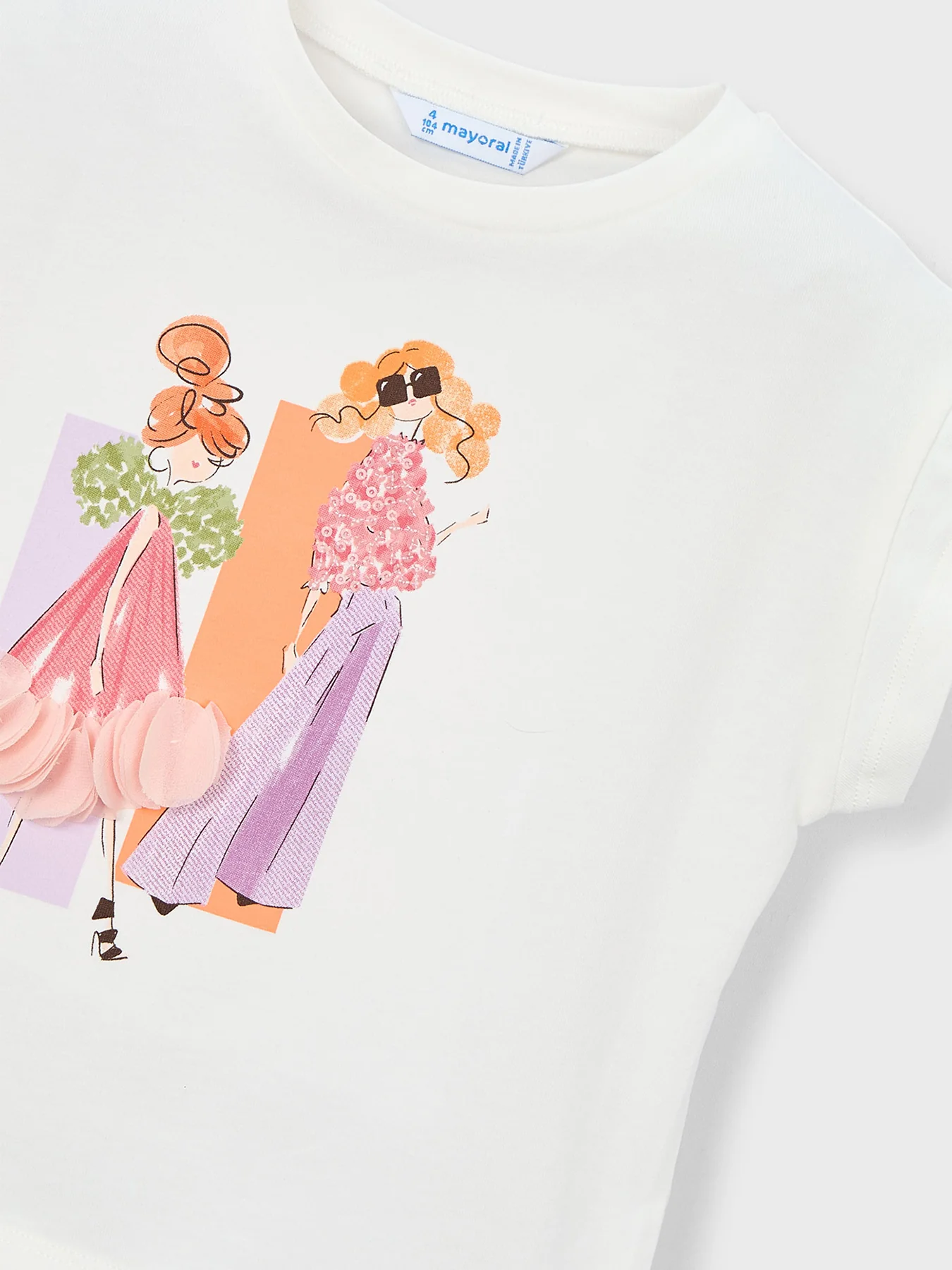 Kids’ Petal Short Sleeve T-Shirt Multi - Image 3