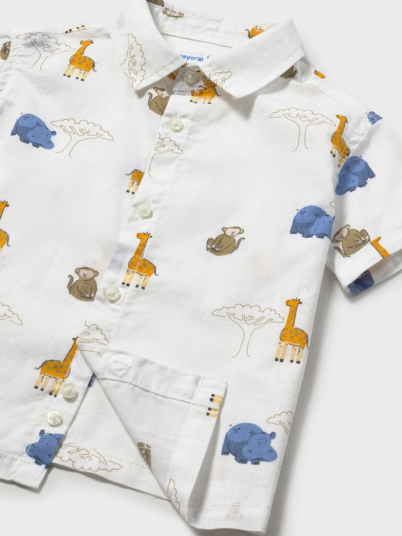Baby Animal Short Sleeve Shirt Multi - Image 3
