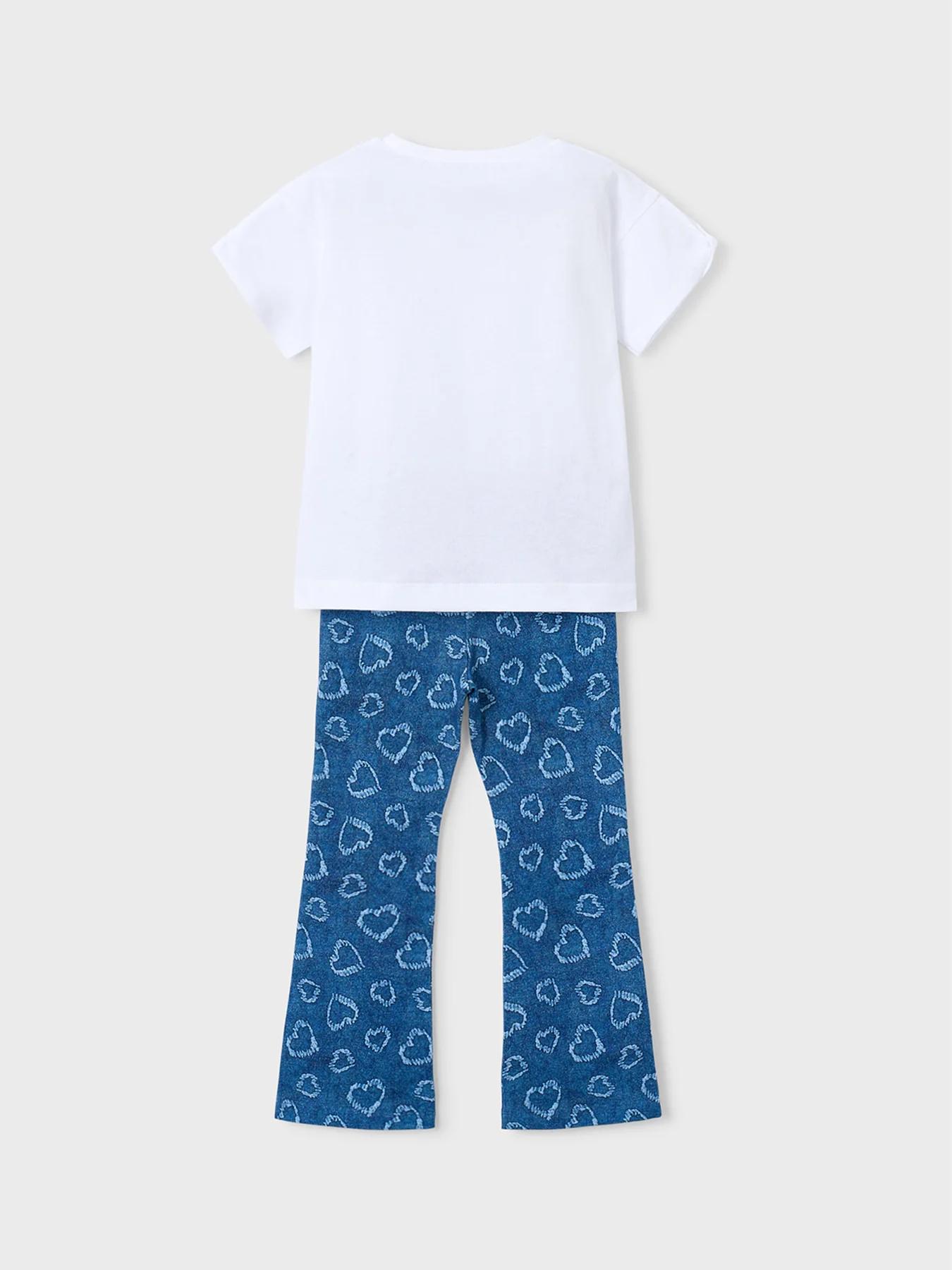 Kids’ T-Shirt and Heart Leggings Set Multi - Image 2