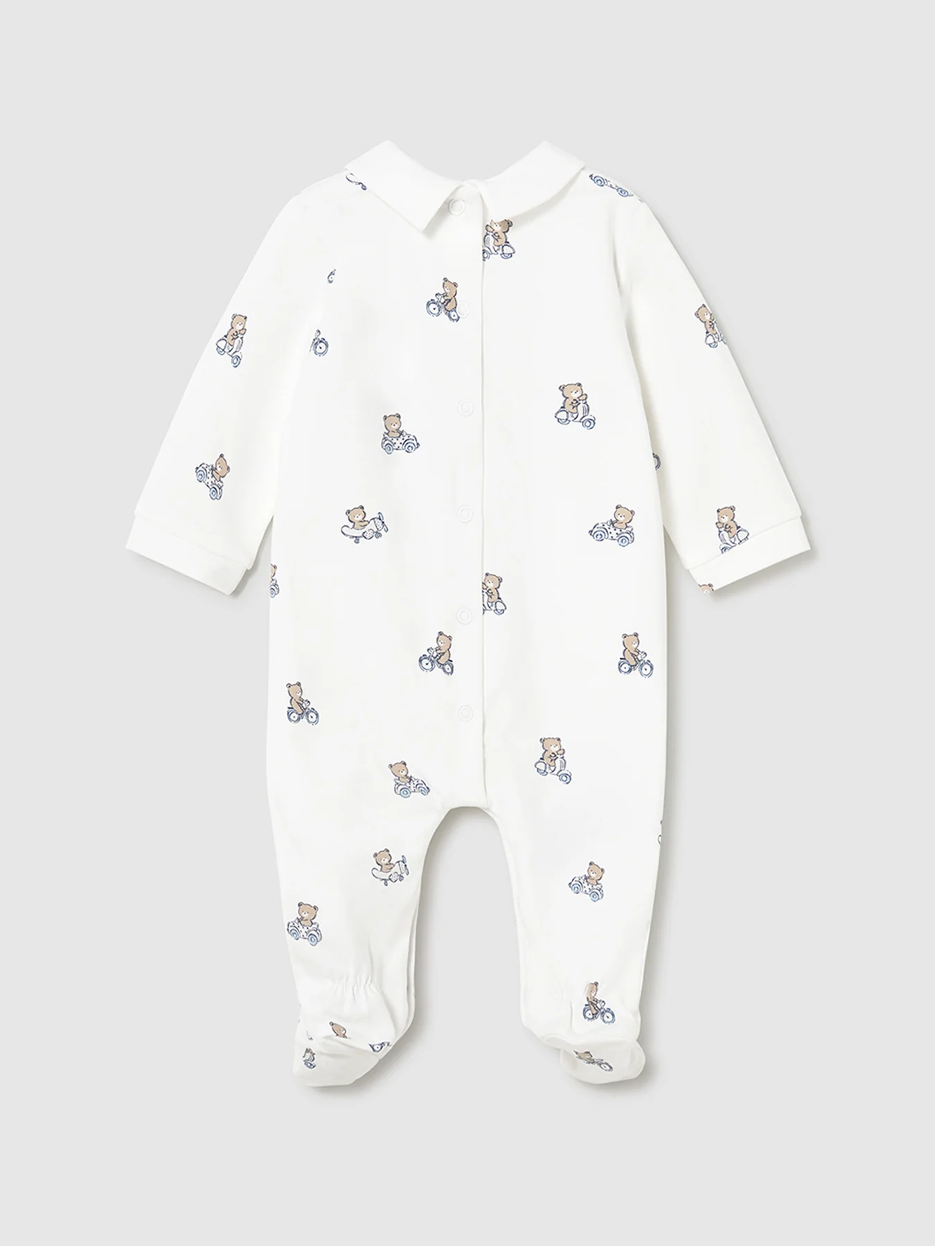 Baby Bear Bodysuit Set Blue - Image 3