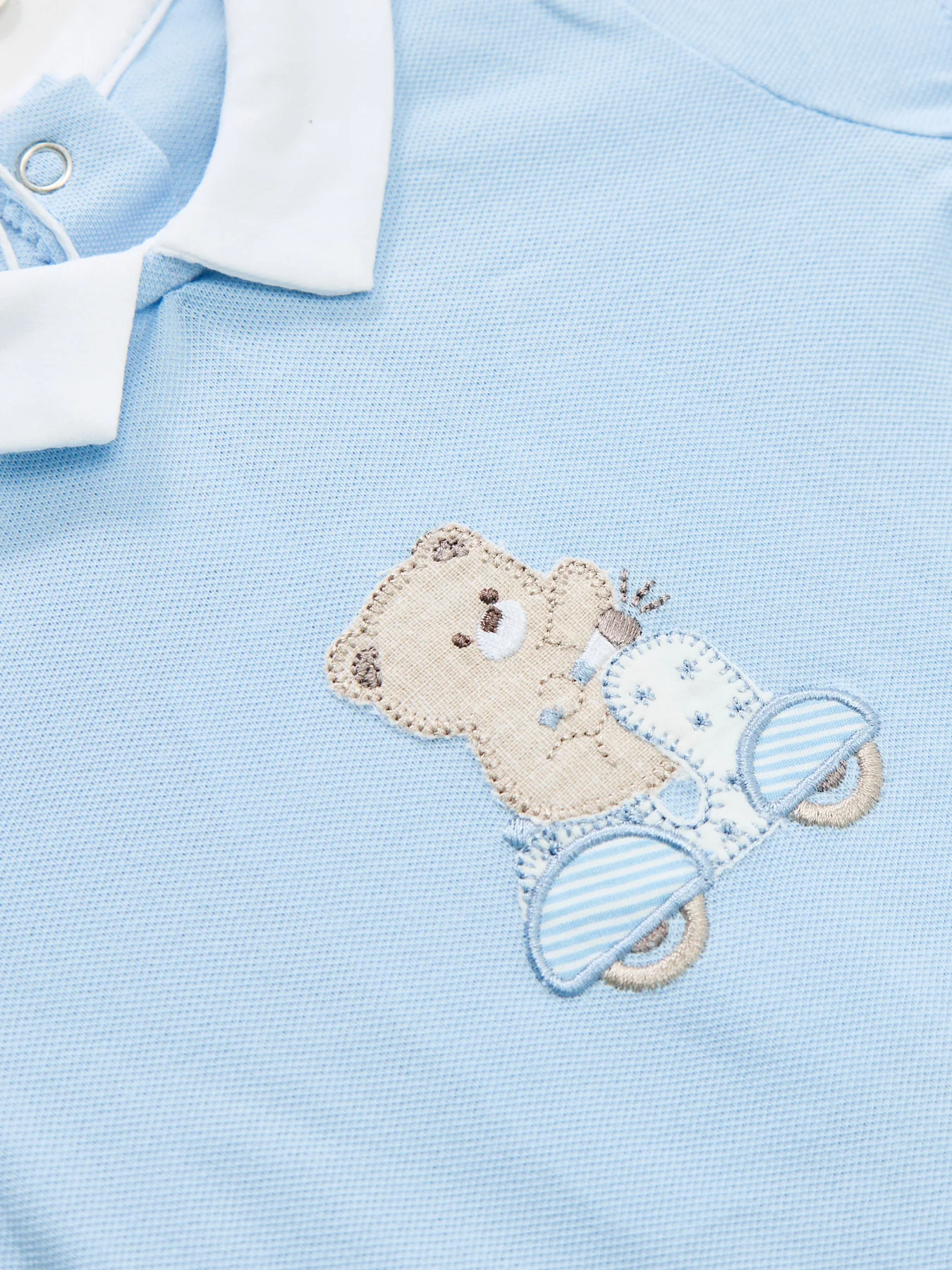 Baby Bear Romper Set Blue - Image 3
