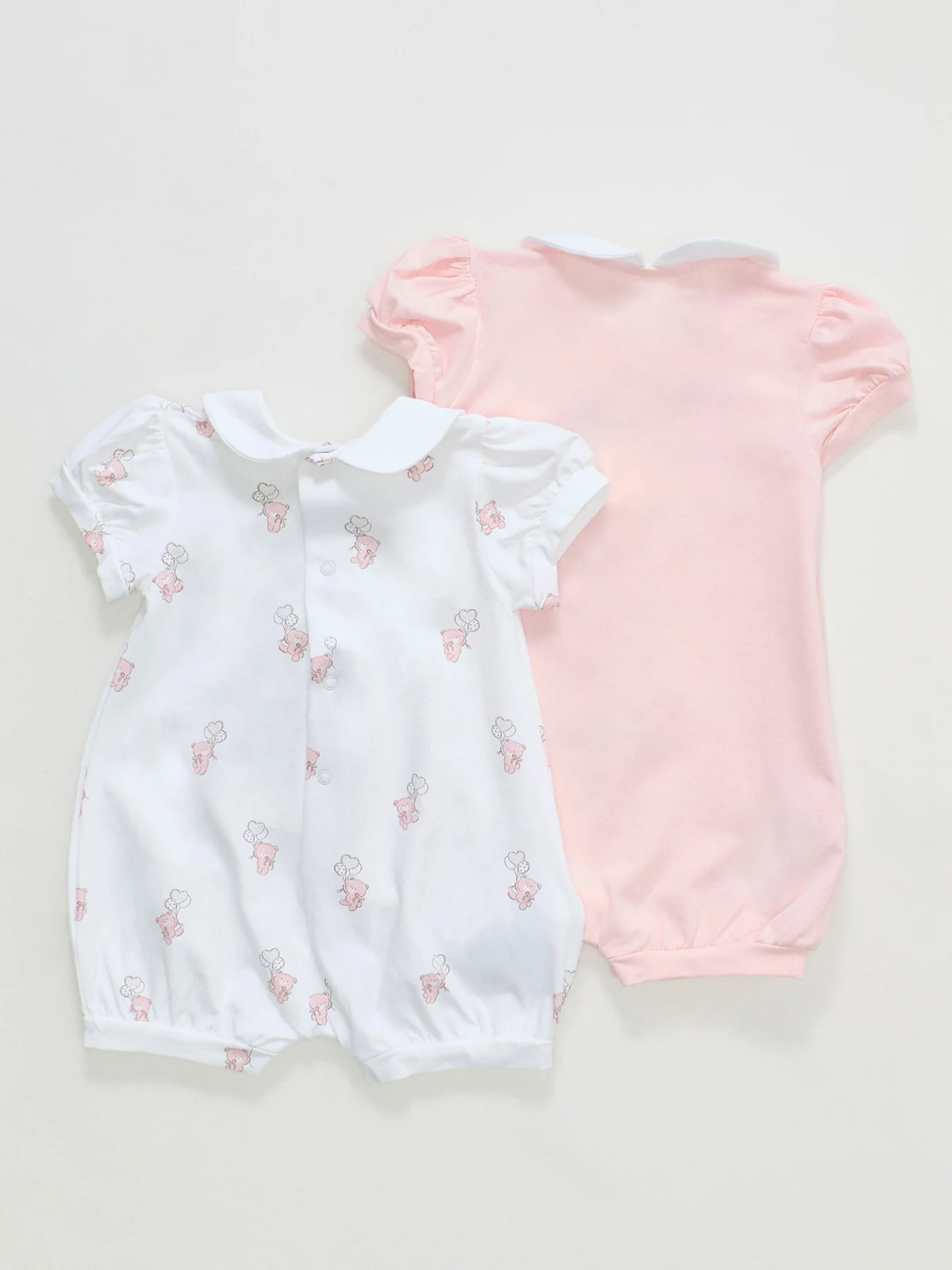 Baby Bear Short Sleeve Bodysuit Set Pink - Image 2