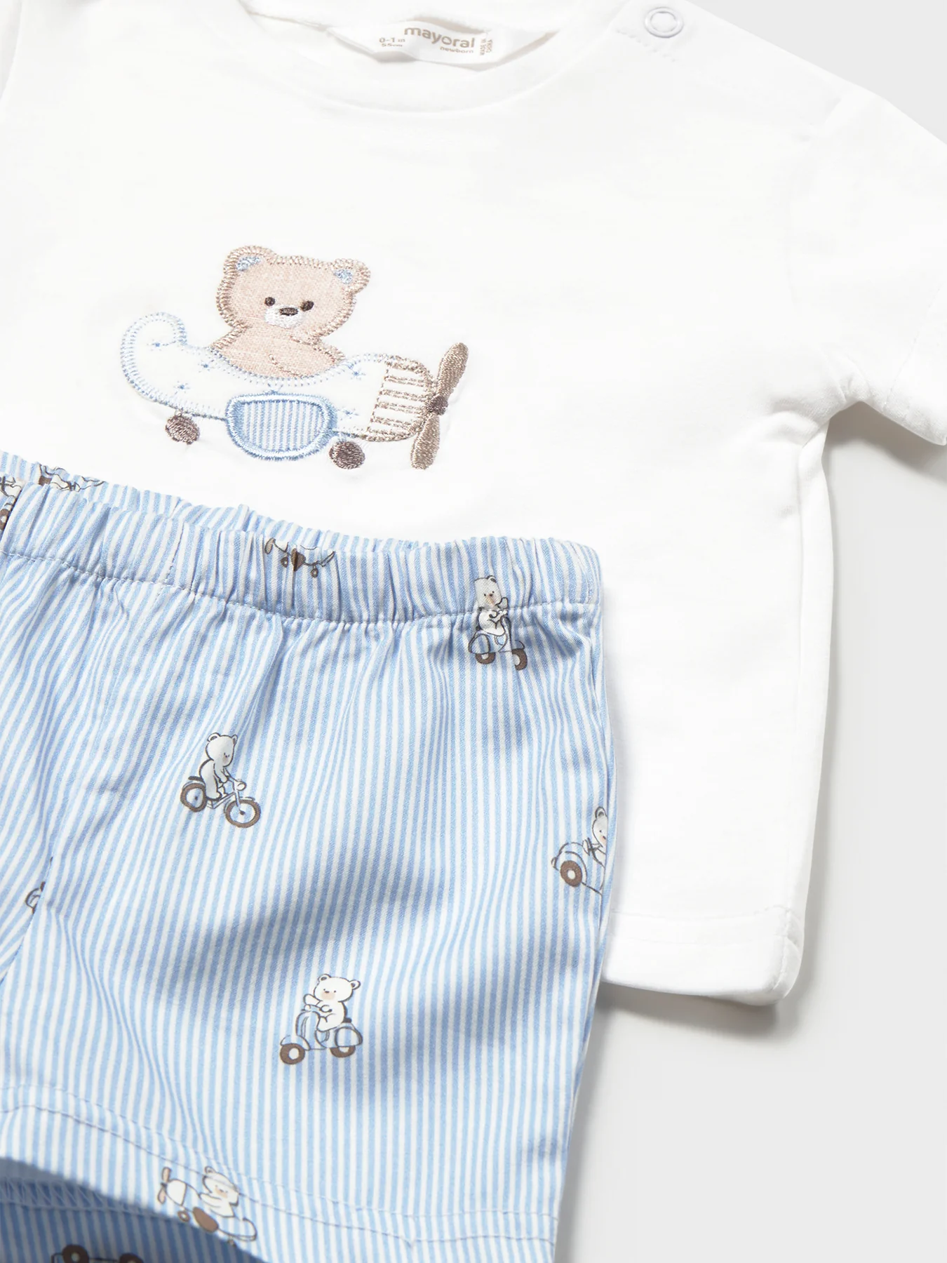 Baby Bear Shorts and T-Shirt Set Blue - Image 3