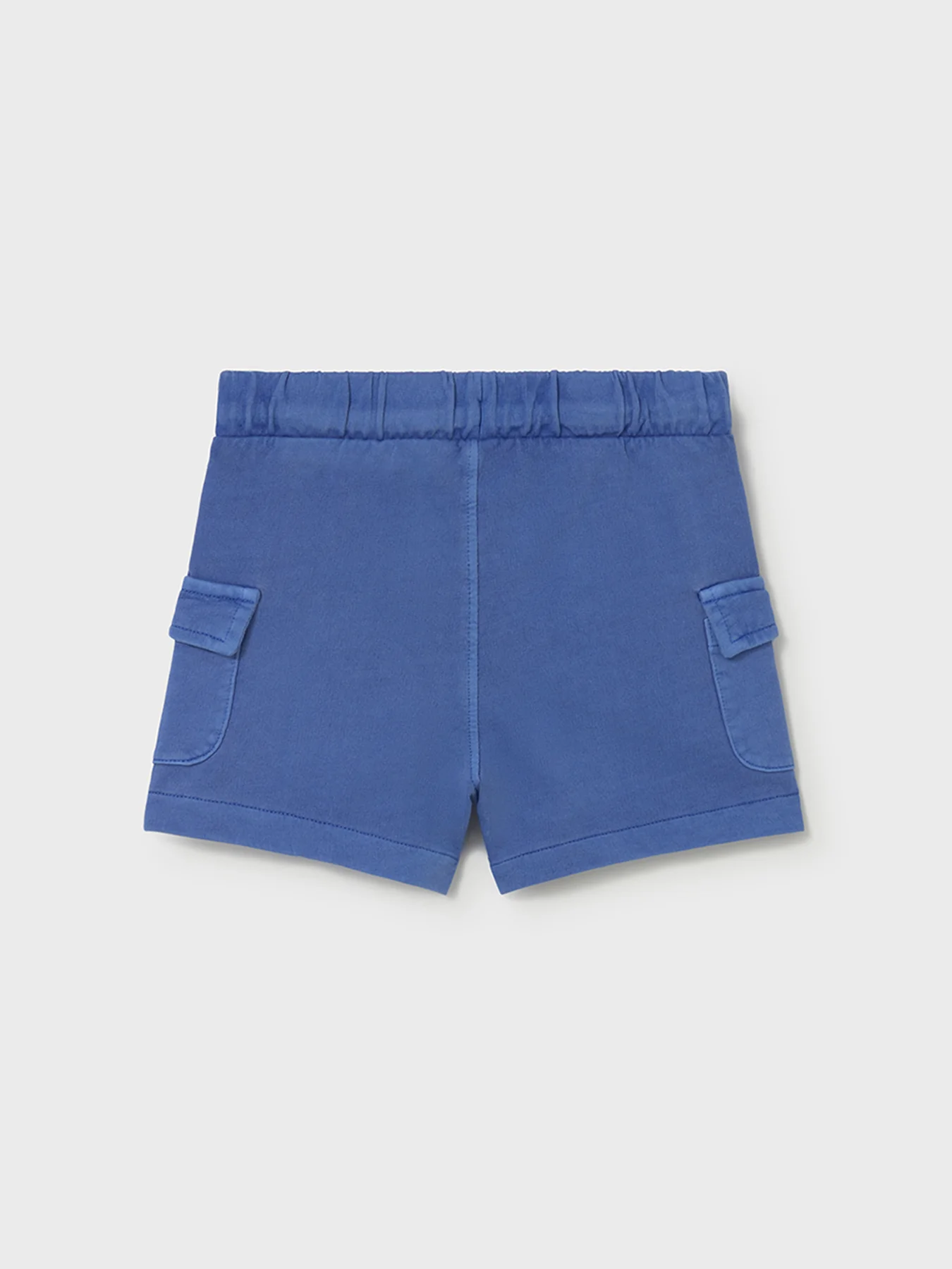 Baby Plain Bermuda Shorts Blue - Image 2