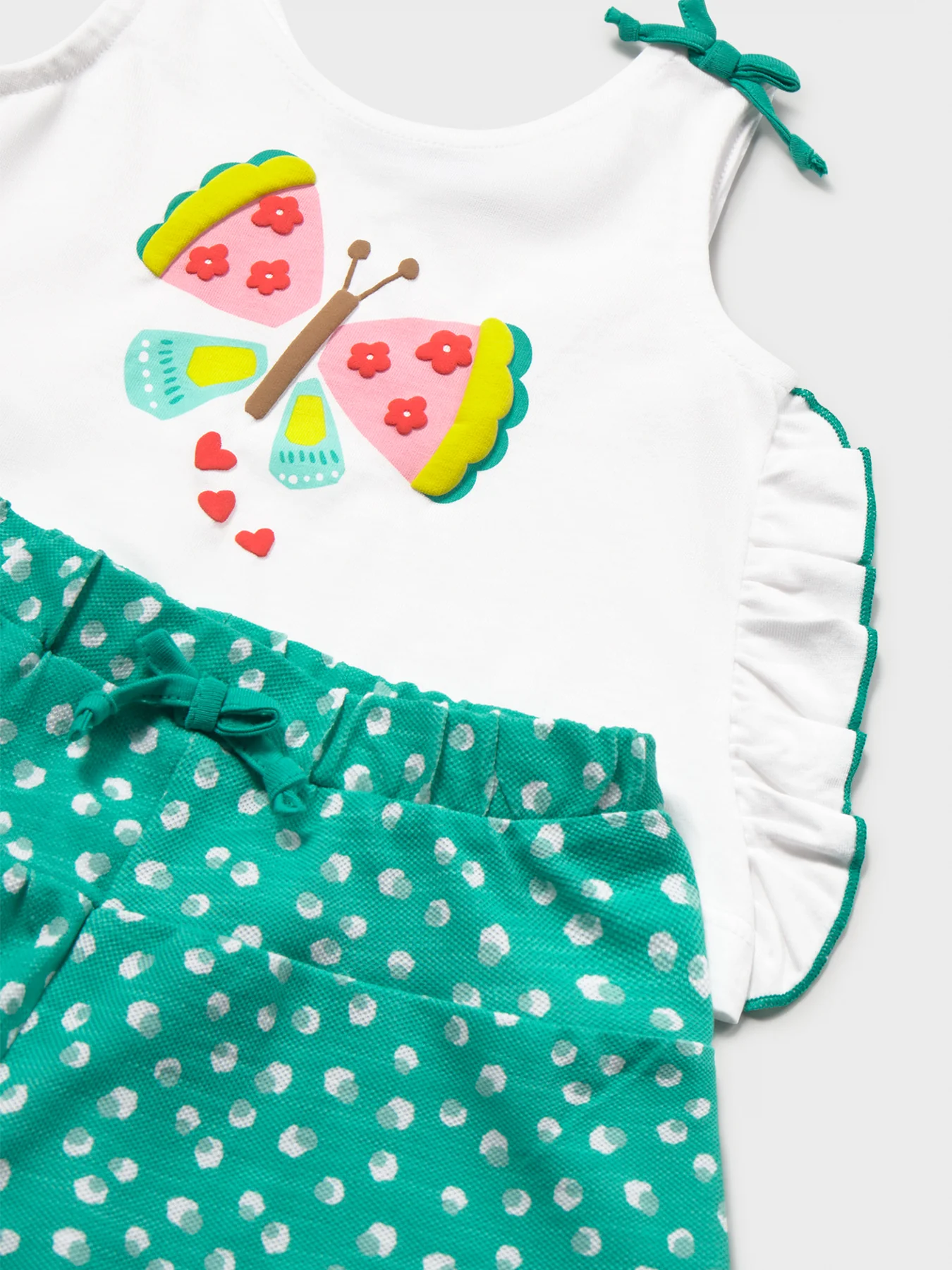 Baby Butterfly Shorts Set Multi - Image 3