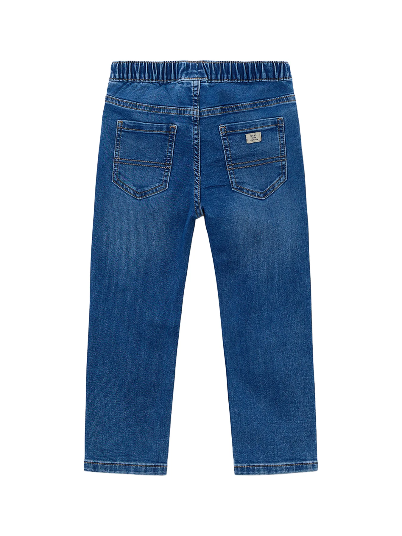 Kids’ Denim Jogger Pants Blue - Image 2