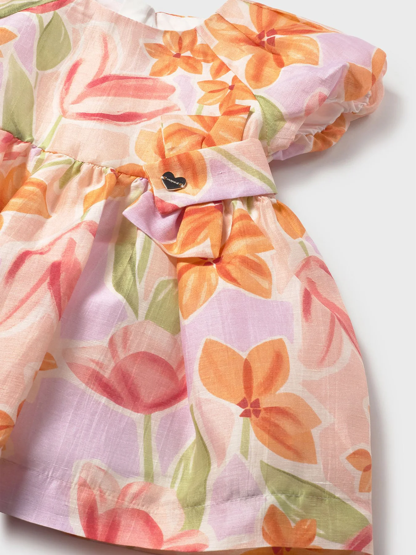Baby Floral Dress Pink - Image 3