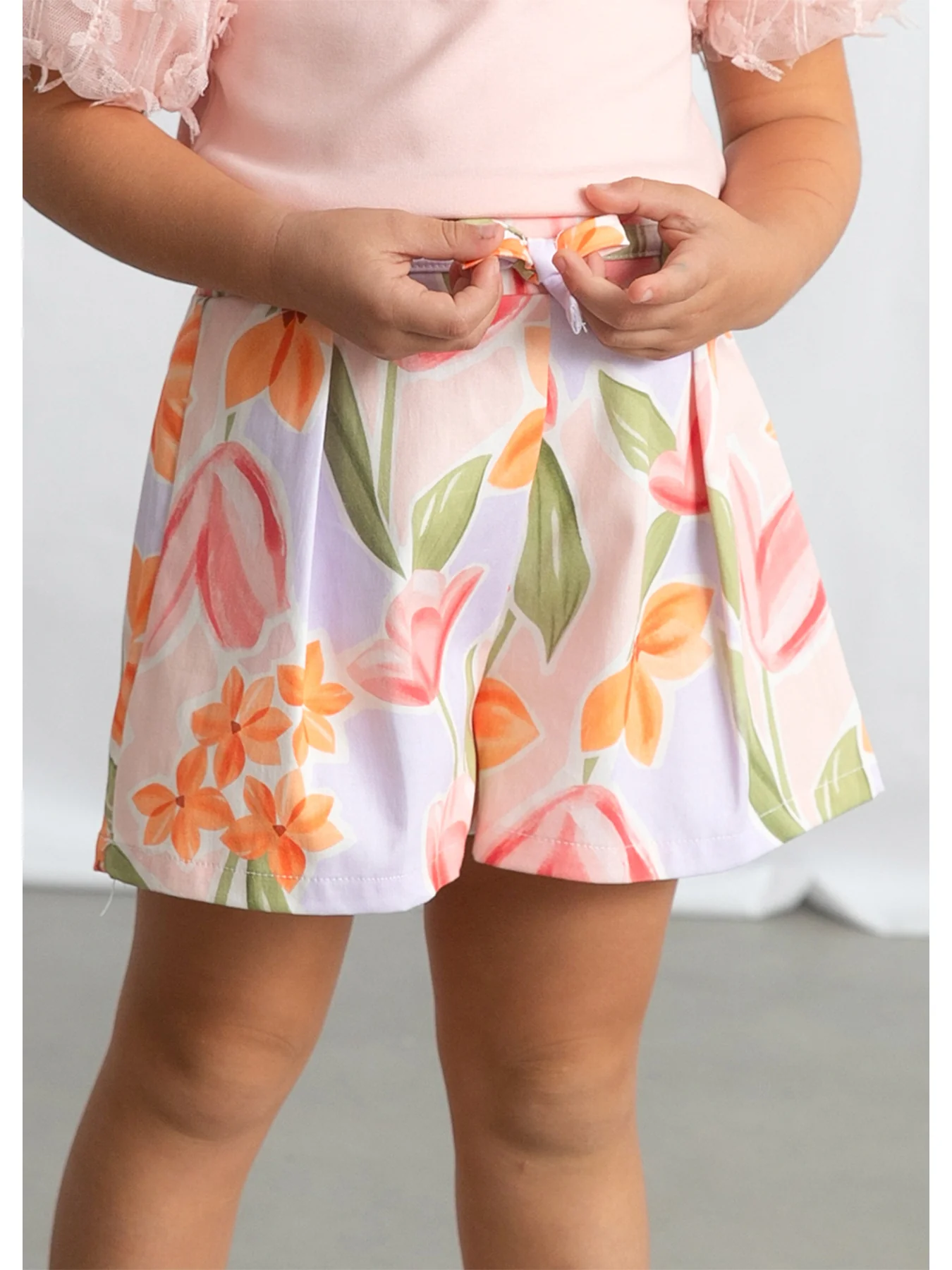 Kids’ Floral Skirt Trousers Multi - Image 5