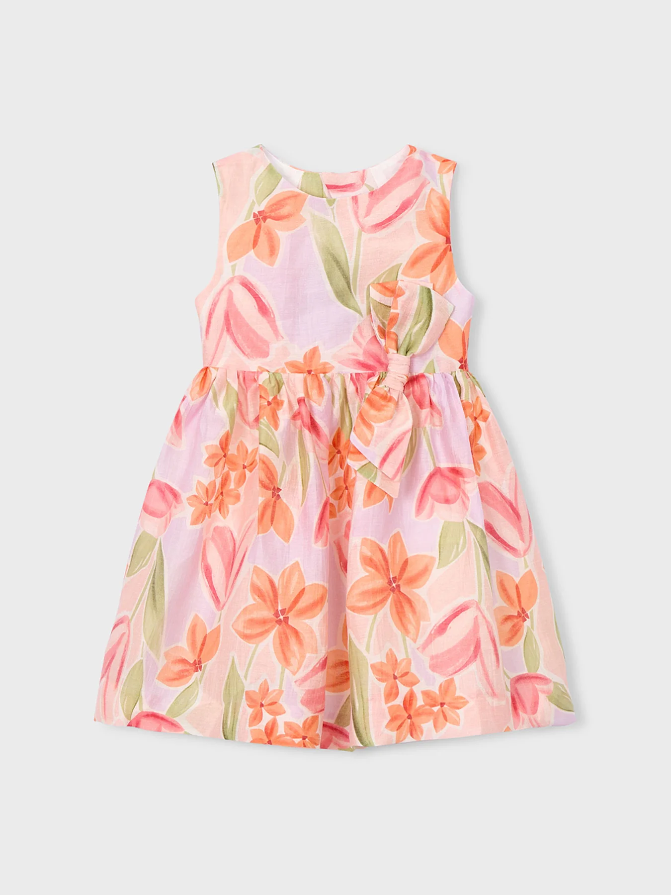 Kids’ Floral Print Dress Multi - Image 3