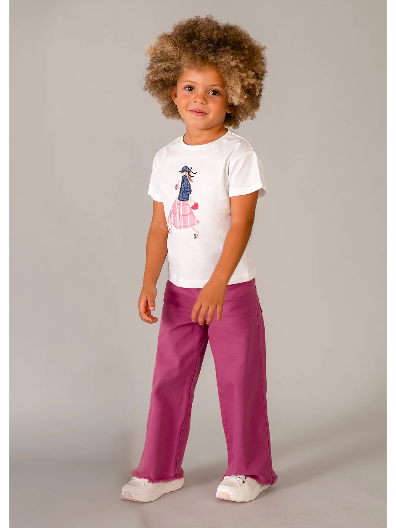 Kids’ Girl Short Sleeve T-Shirt White - Image 5