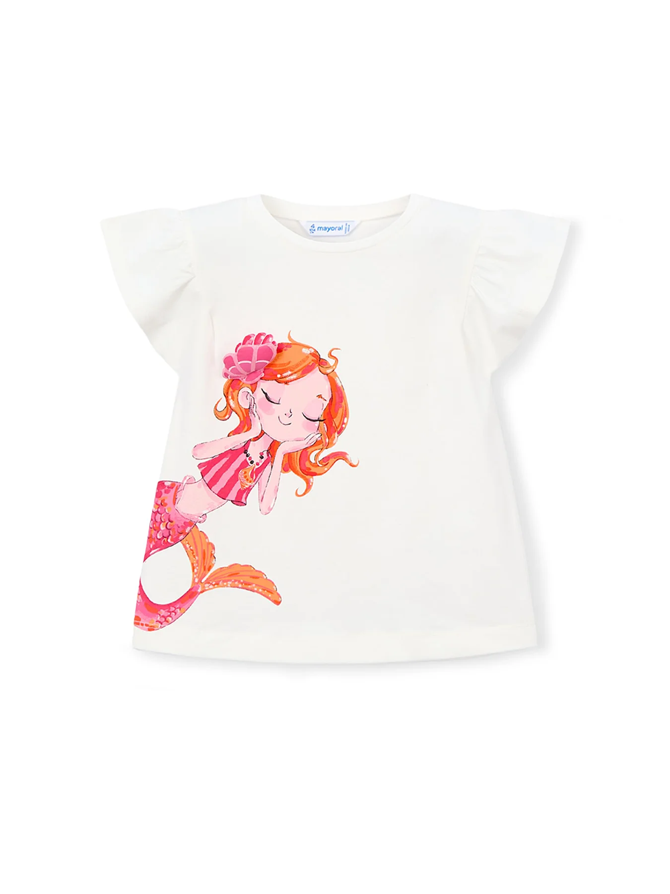 Kids’ Mermaid Short Sleeve T-Shirt White